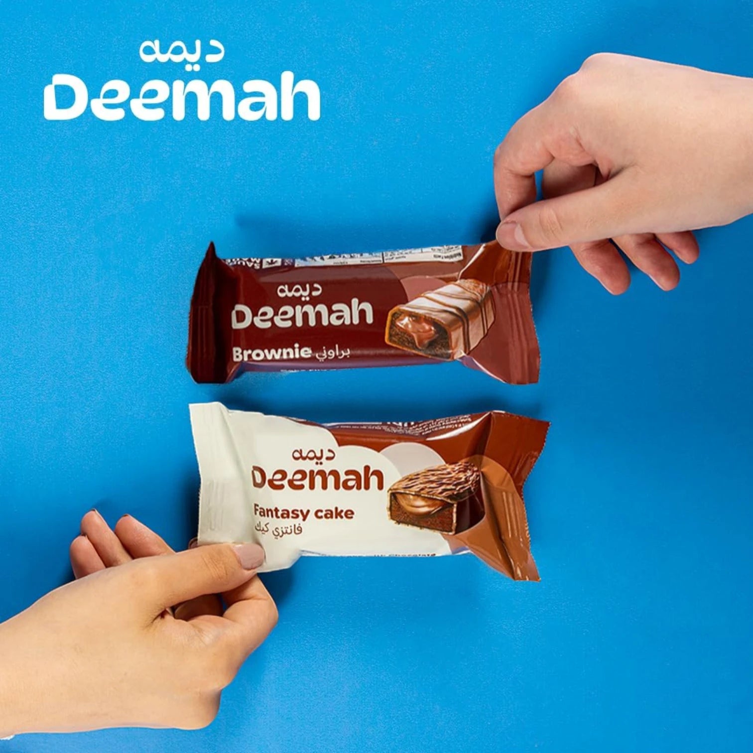Deemah Chocolate Browni Cakes – Pack of 12 Individually Wrapped Halal Brownies – Soft & Chewy Snack for Lunchboxes or On-the-Go - Damoo