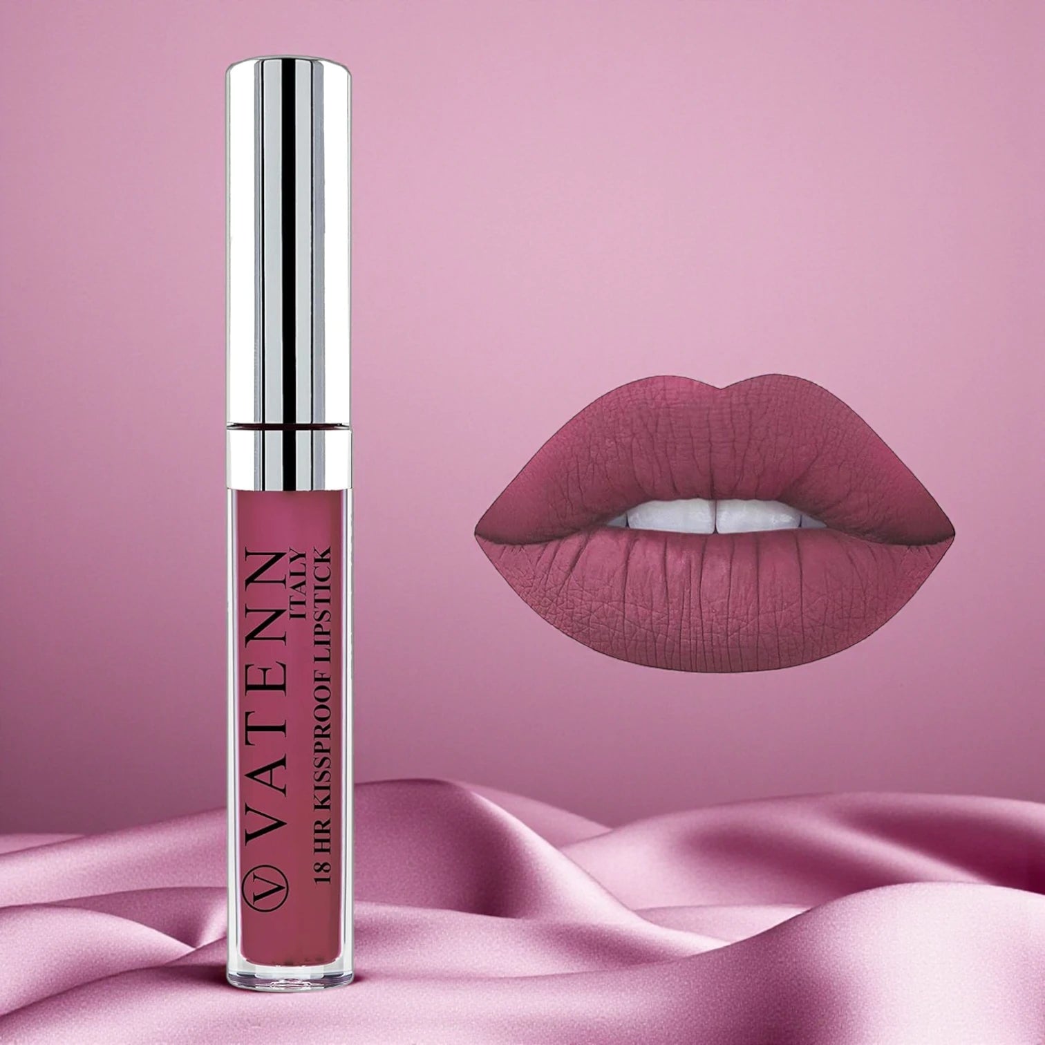 Vatenn Italy 18Hr Kissproof Liquid Lipstick – Shade 23 Moscow | Long-Lasting, Smudge-Proof, Matte Finish - Damoo