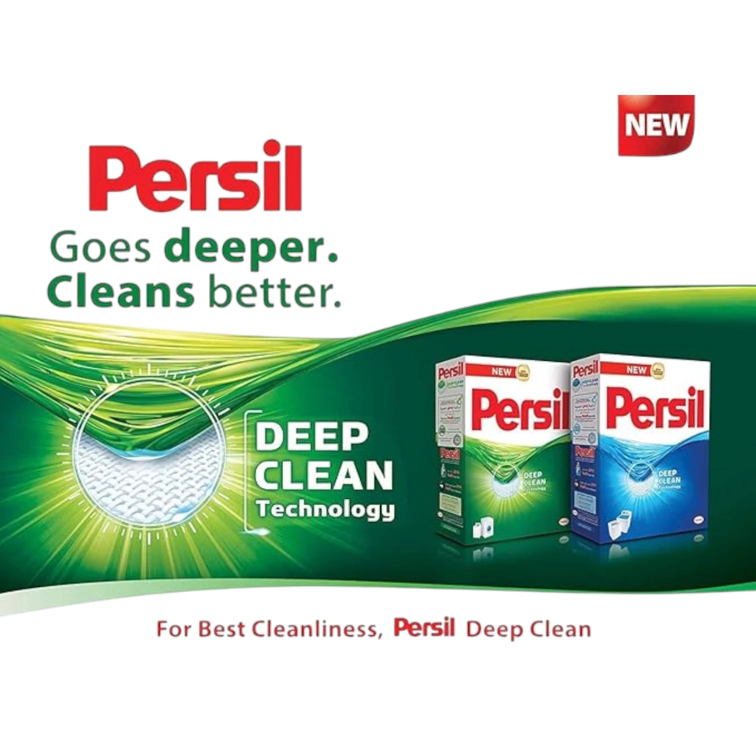 Persil Powder Laundry Detergent 2 x 2.25KG – Deep Clean Plus Technology | Tough on Stains, Gentle on Fabrics | Long-Lasting Freshness, Effective 20°C–95°C - Damoo
