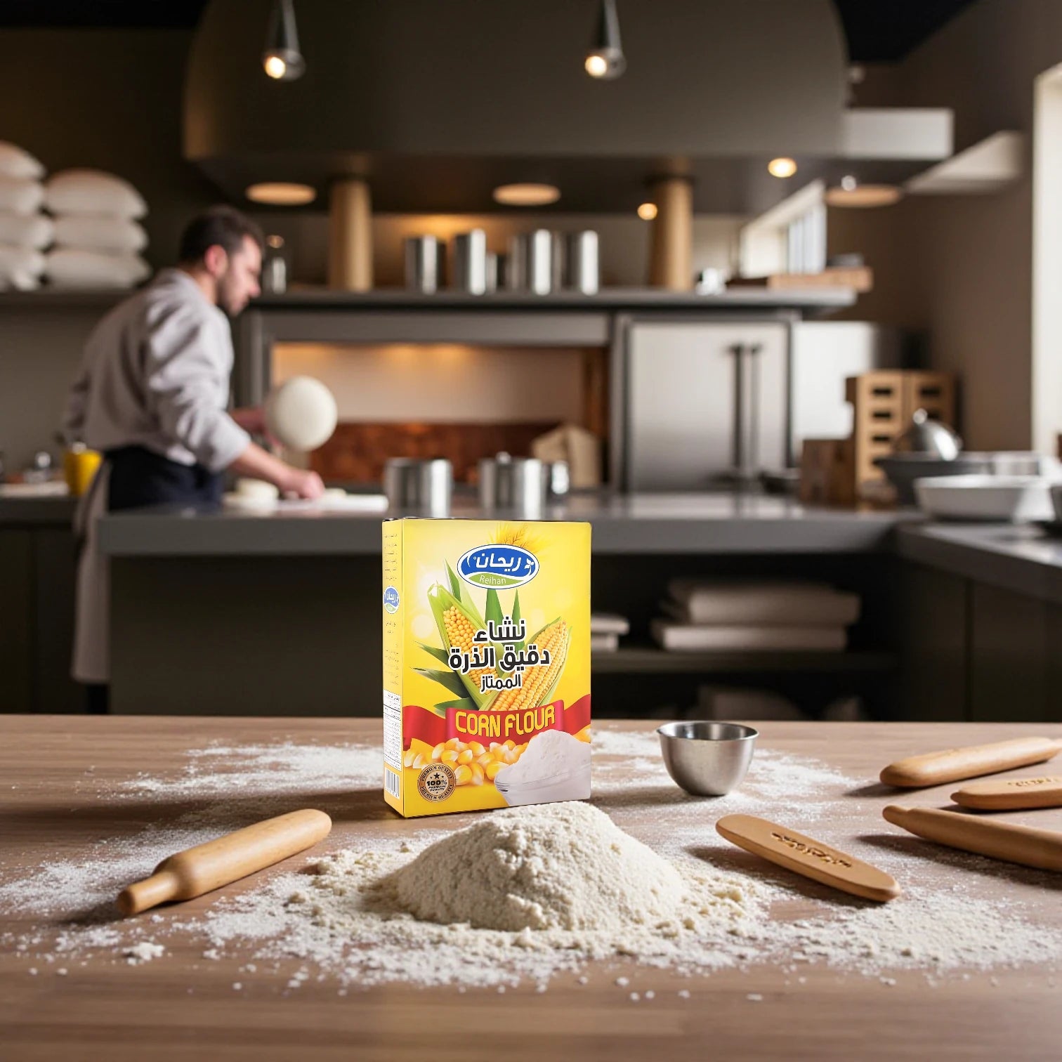 Reihan Corn Flour – 400g Pack | Gluten-Free Baking & Cooking Ingredient, Perfect for Thickening Soups, Stews, Curries, and Gluten-Free Recipes - Damoo