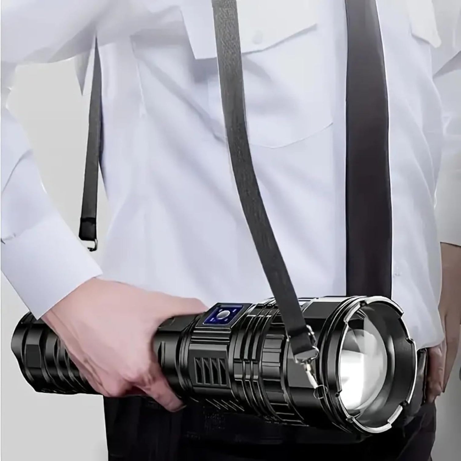 Super Bright LED Tactical Flashlight – 1000m Long Range Rechargeable Torch with Zoomable Beam, Lightweight & Durable Material – Powerful LED Handheld Light for Outdoor Camping, Hiking, Security, and Emergency Use - Damoo
