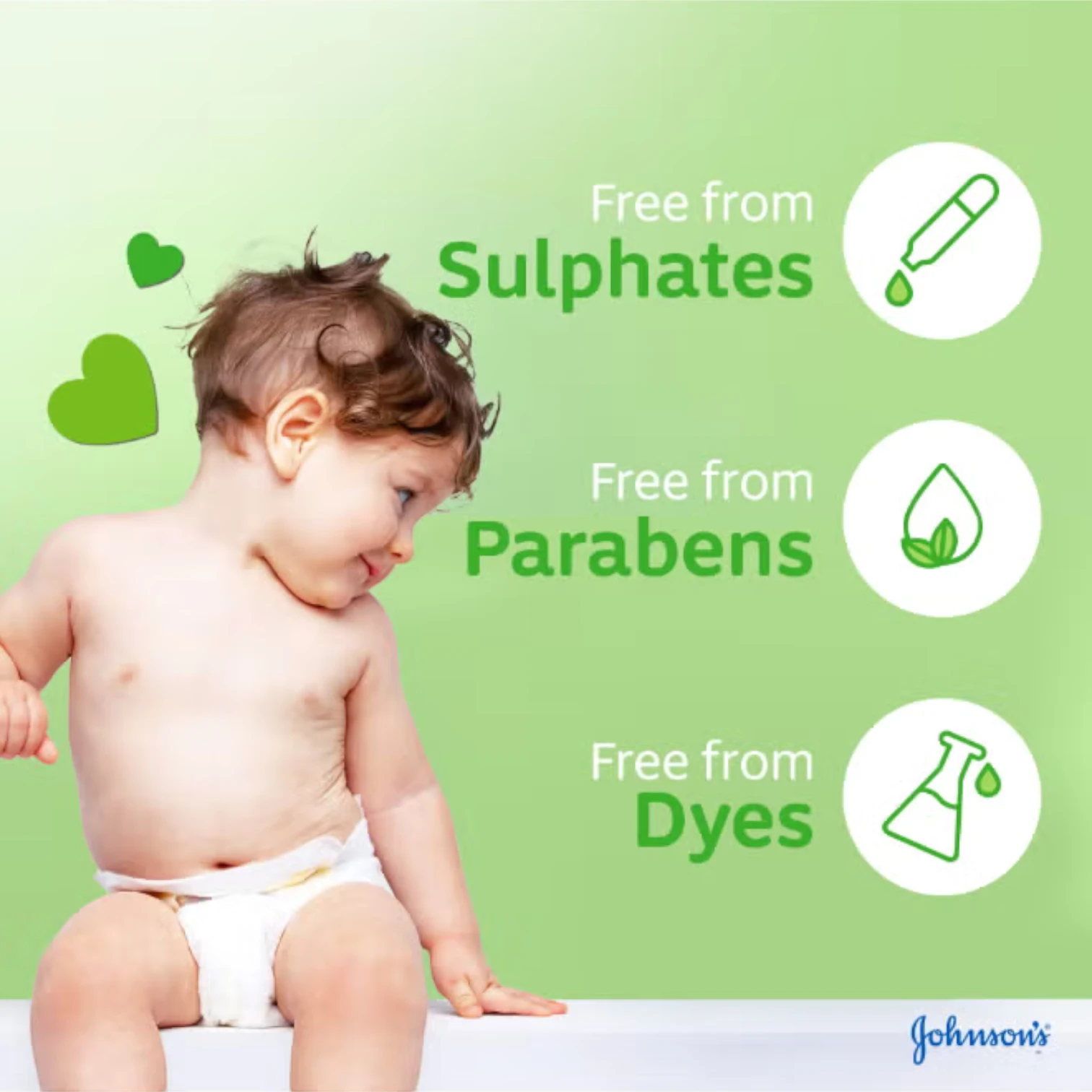 Johnson’s Baby Shampoo with Chamomile – 500ml | No More Tears Formula, Hypoallergenic & Gentle for Babies and Adults - Damoo
