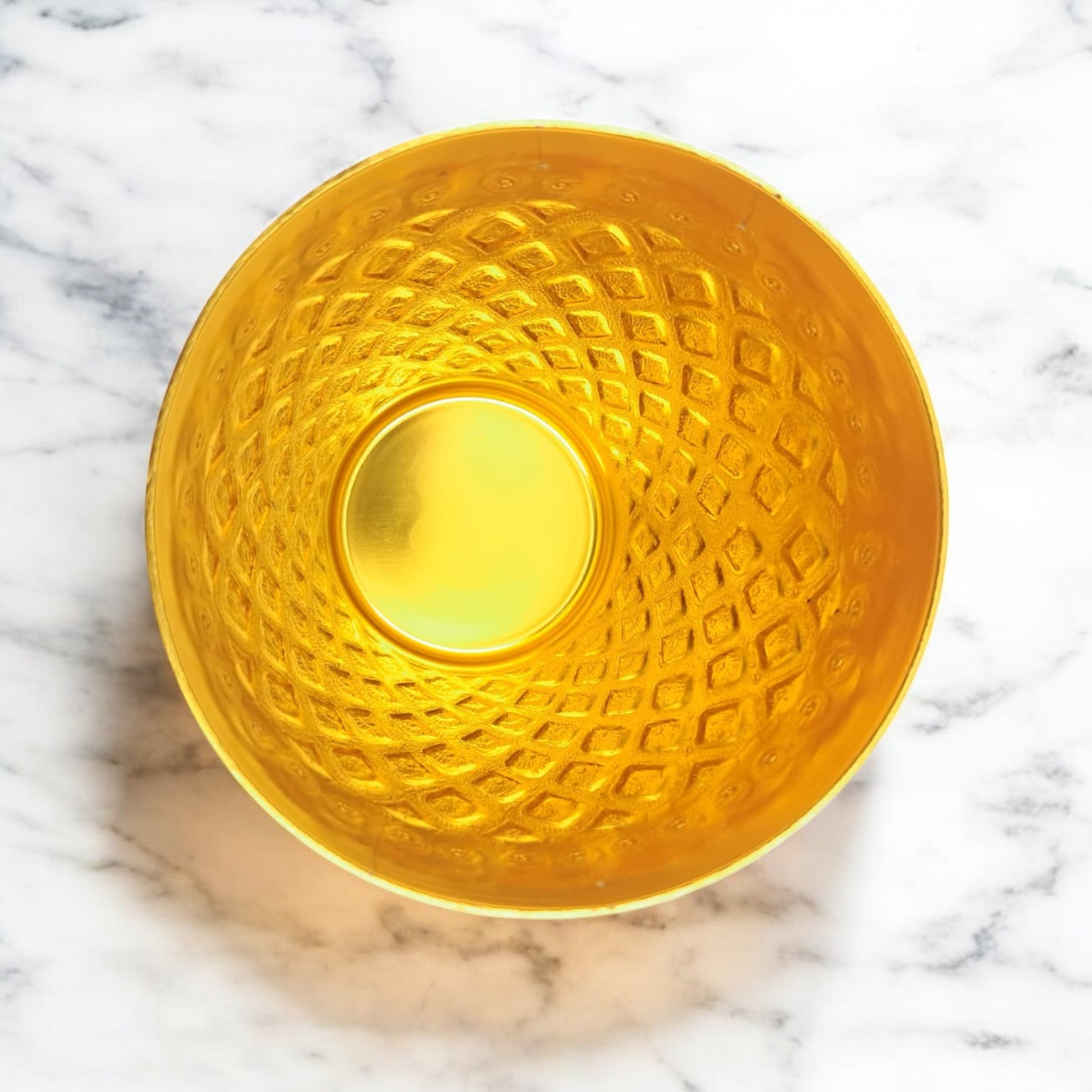 Premium Gold Embossed Aluminum Drinking Cup – Traditional Majlis Water/Tea Glass – Durable Outdoor Camping Tumbler (H 10.5cm × L 9cm × W 9cm × Base 5.5cm) - Damoo