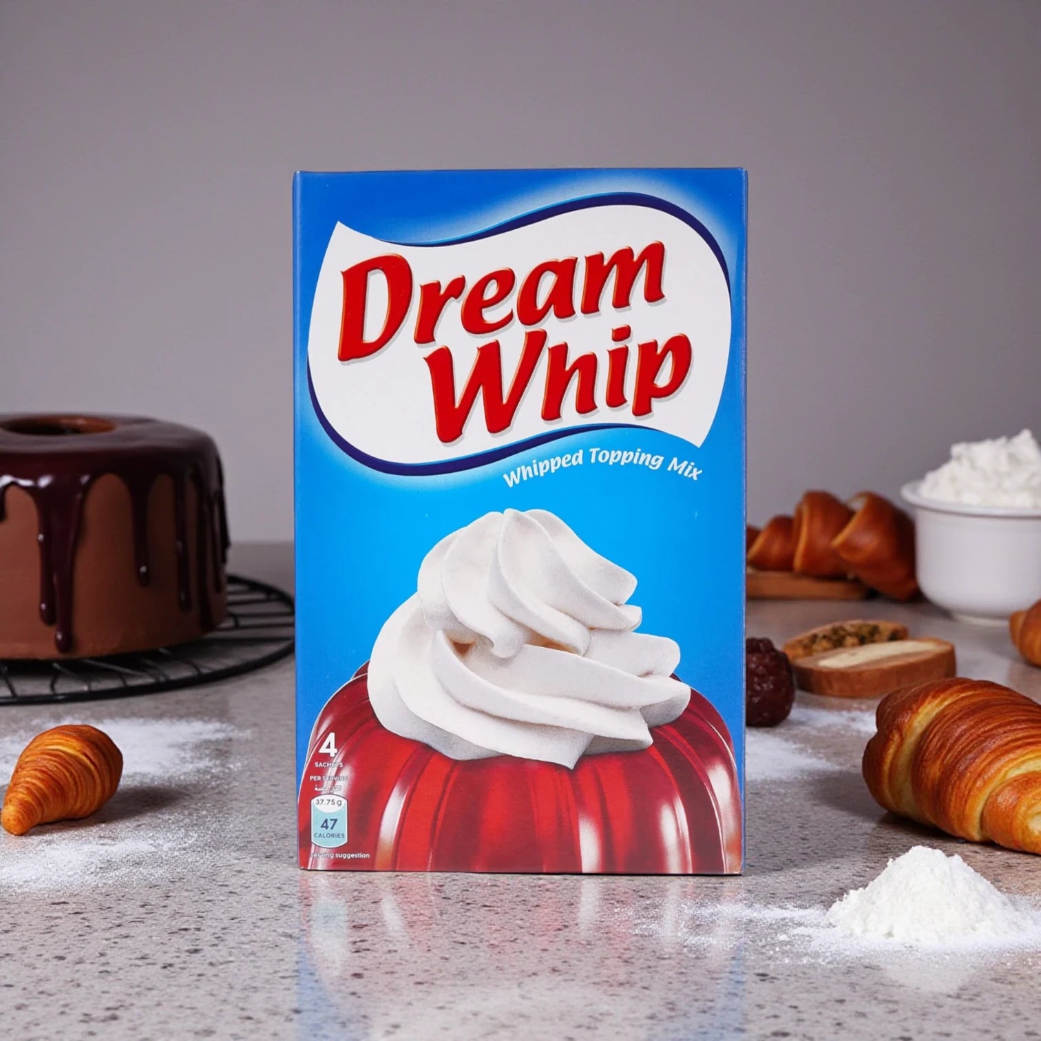 Dream Whip Topping Mix – 37.75g | Light, Creamy Dessert Topping | Low-Fat & Fluffy Whipped Mix for Cakes, Drinks & More - Damoo