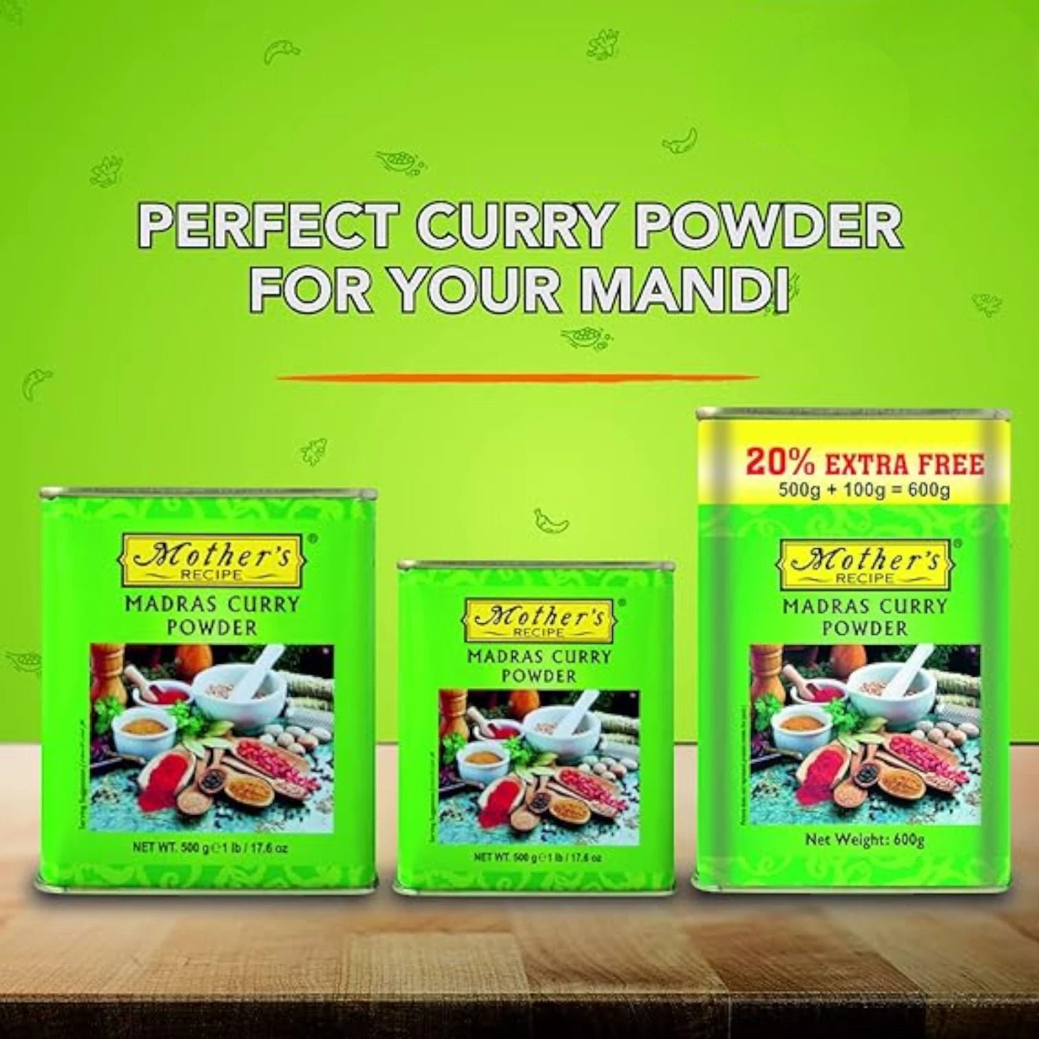 Mother's Recipe Madras Curry Powder – 250g | Authentic Indian Spice Blend for Curries & Rice | No Preservatives or Artificial Colors - Damoo