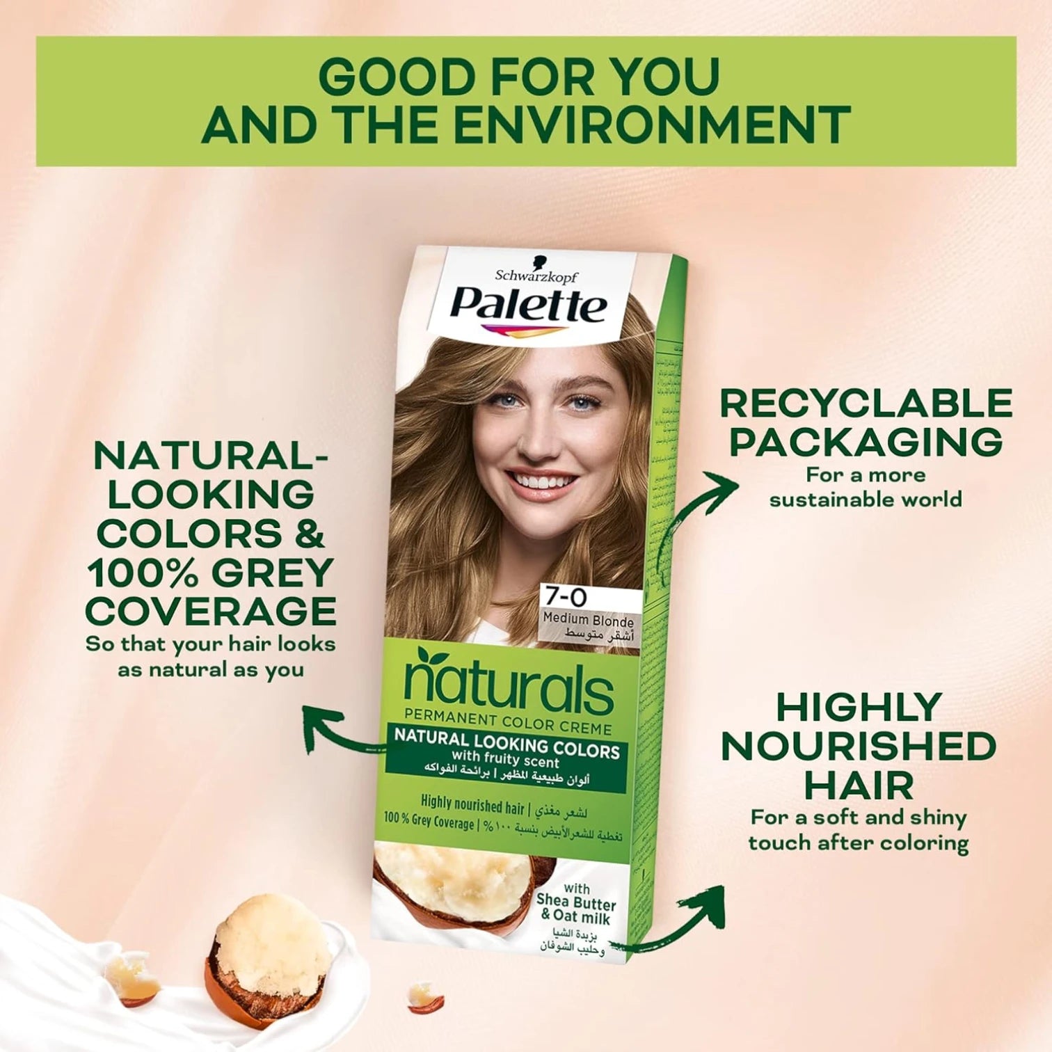 Palette Schwarzkopf Naturals Permanent Hair Colour – 1-1 Blue Black, 3X Care with Keratin, Panthenol & Nutri-Oil, 100% Grey Coverage, Long-Lasting Anti-Fade Formula - Damoo