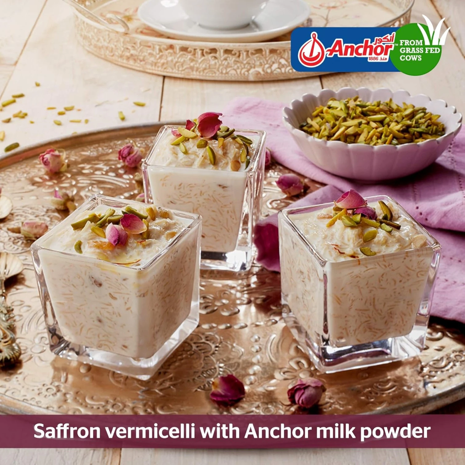 Anchor Fortified Full Cream Milk Powder 2.25kg – Instant Milk from Grass-Fed Cows with Calcium, Vitamins A C D B12 & Iron – Premium Family Nutrition Value Pack - Damoo
