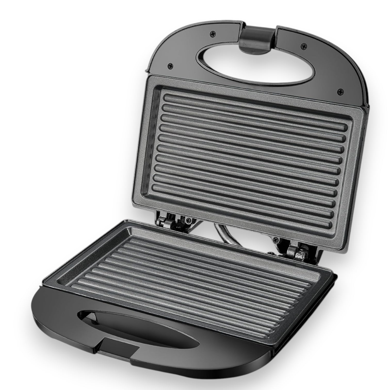 Impex SW 3601 Sandwich Maker | 2-Slice Grill | 750W Powerful Heating | Non-Stick Coated Plates | Indicator Light | Cool Touch Handle | Skid-Resistant Feet | Compact Breakfast Sandwich Toaster - Damoo