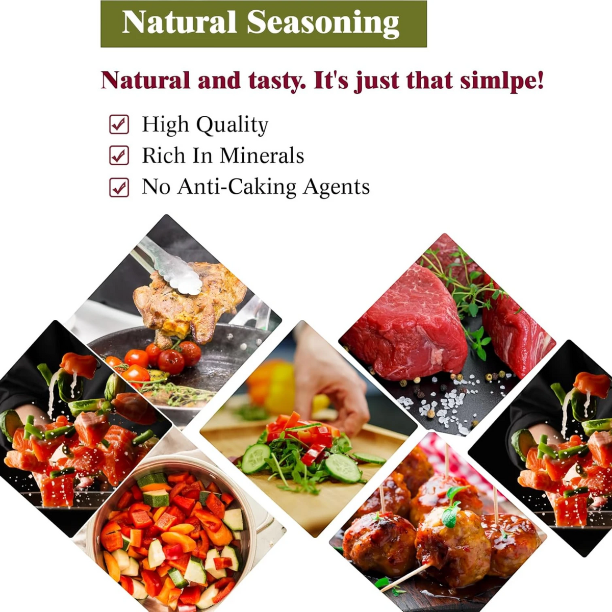 Organic Spices Himalayan Pink Salt 500g – Natural Mineral Rich Rock Salt with No Anti-Caking Agents for Cooking Seasoning Grilling Marinades & Daily Kitchen Use - Damoo