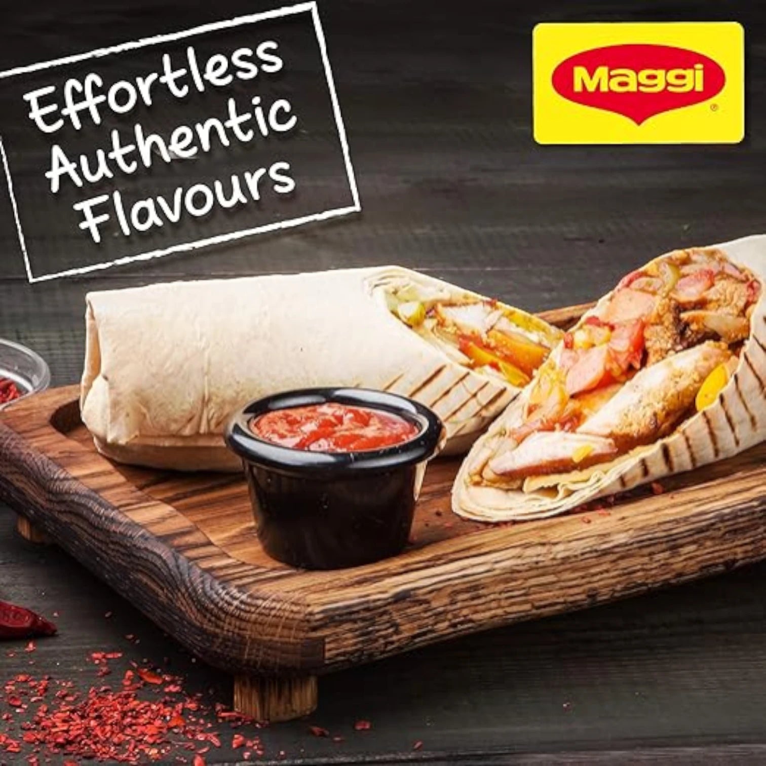 Maggi Shawarma Cooking Mix Sachet 40g – Authentic Middle Eastern Flavor Made Easy | No Preservatives, No Artificial Additives - Damoo