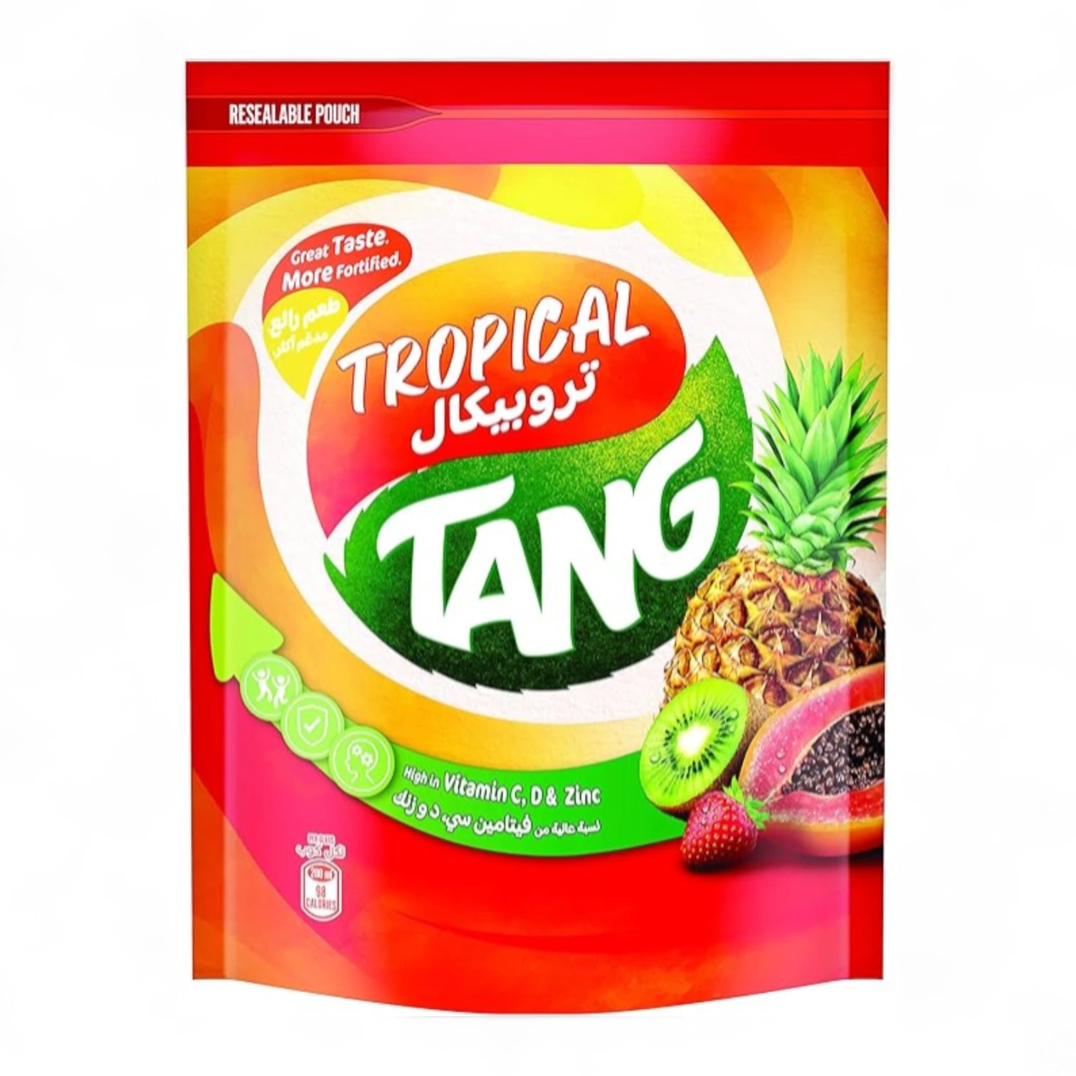 Tang Tropical Instant Powder Drink – 375g | With Vitamin C | No Artificial Colors | Gluten-Free Refreshing Juice Mix - Damoo