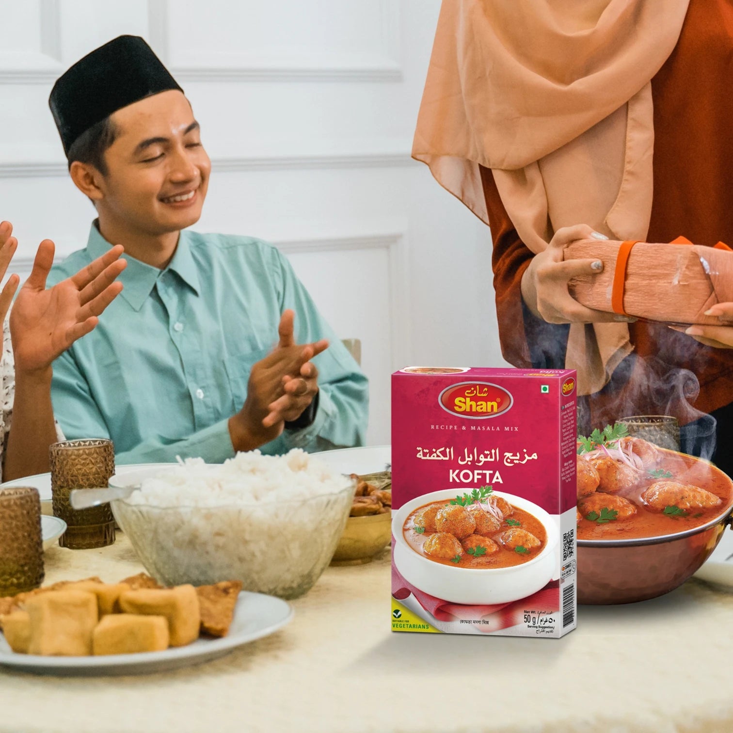 Shan Kofta Masala Mix – 50g – Authentic Meatball Curry Seasoning – Premium Spice Blend for Flavorful Kofta Dishes - Damoo