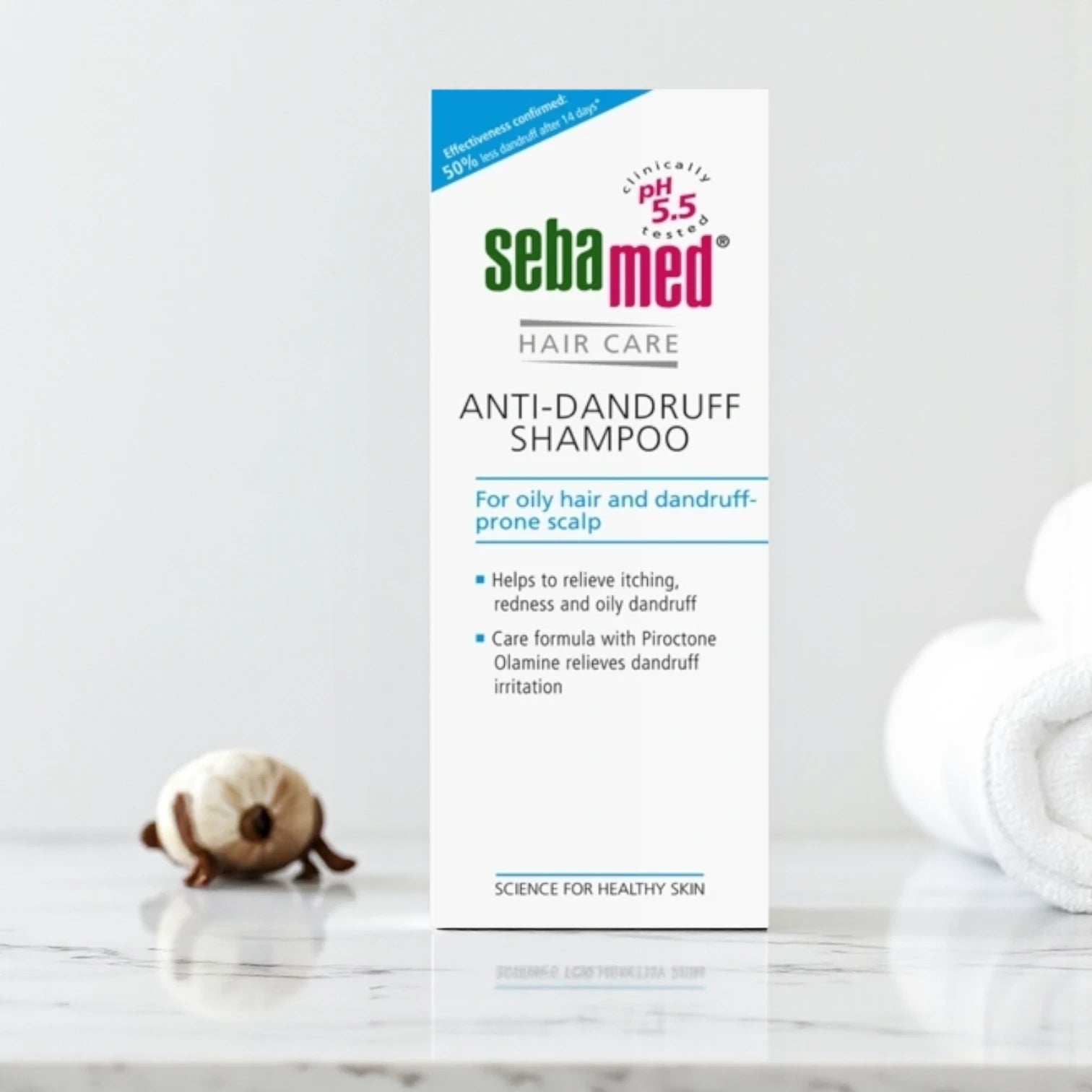 Sebamed Anti-Dandruff Shampoo – pH 5.5 Balanced | For Oily Hair & Dandruff-Prone Scalp | Reduces Itchiness & Irritation - Damoo