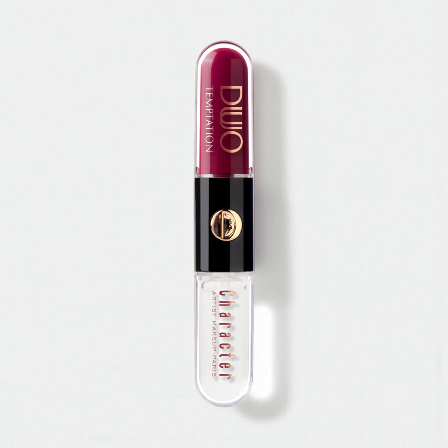 Character Duo Temptation Dual Liquid Lipstick & Gloss – CDU014 | 2-in-1 Matte Base & Hydrating Gloss, 12H Long-Lasting Wear, Smudge-Proof & High Shine Finish - Damoo