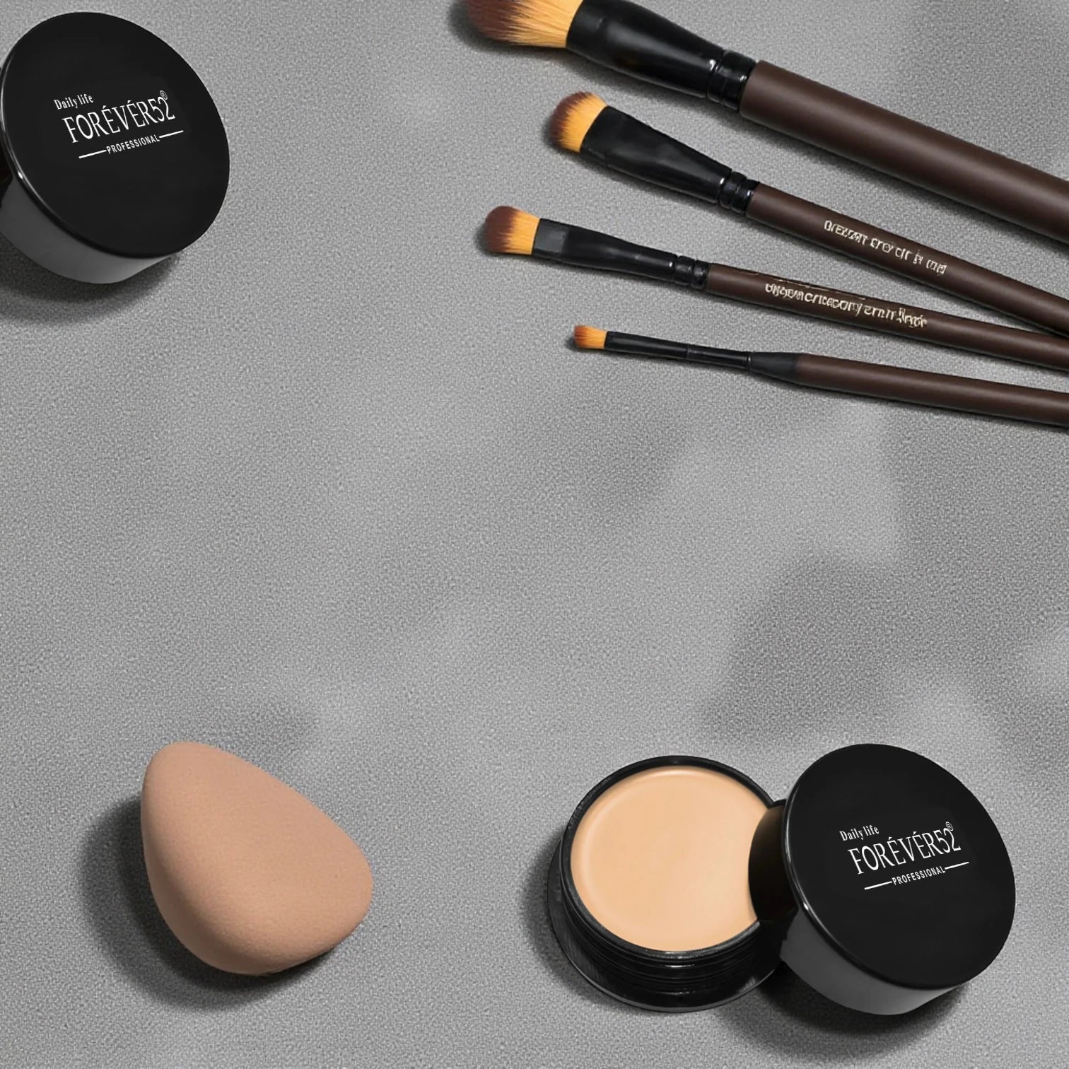 Forever52 Cream Foundation – Shade Warm Ivory (CF002). Silk protein formula with pore-minimizing, long-lasting coverage for flawless, radiant skin. - Damoo