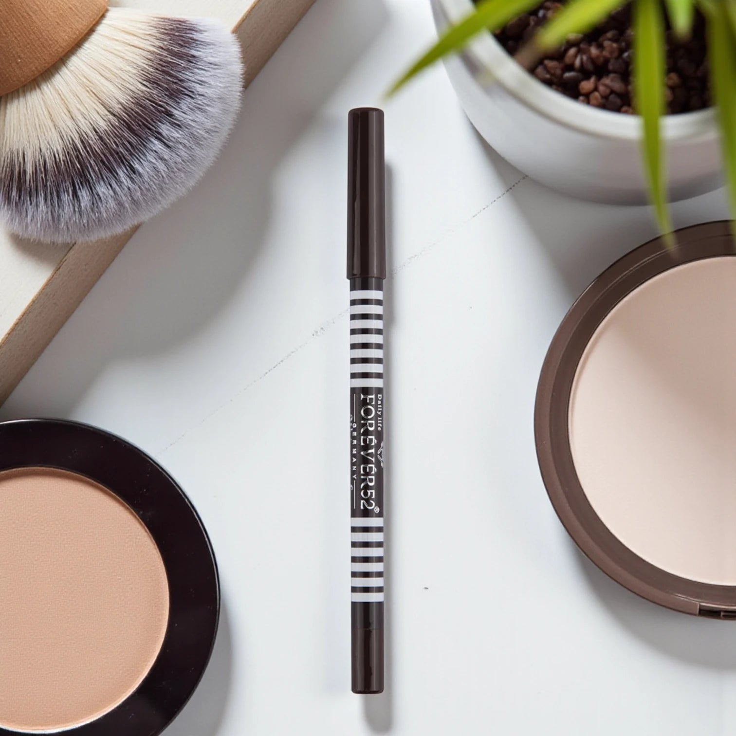 Daily Life Forever52 Waterproof Smoothening Eye Pencil – Dark Brown | Long-Lasting, Smudge-Proof, Intense Pigment | F502 New Edition - Damoo