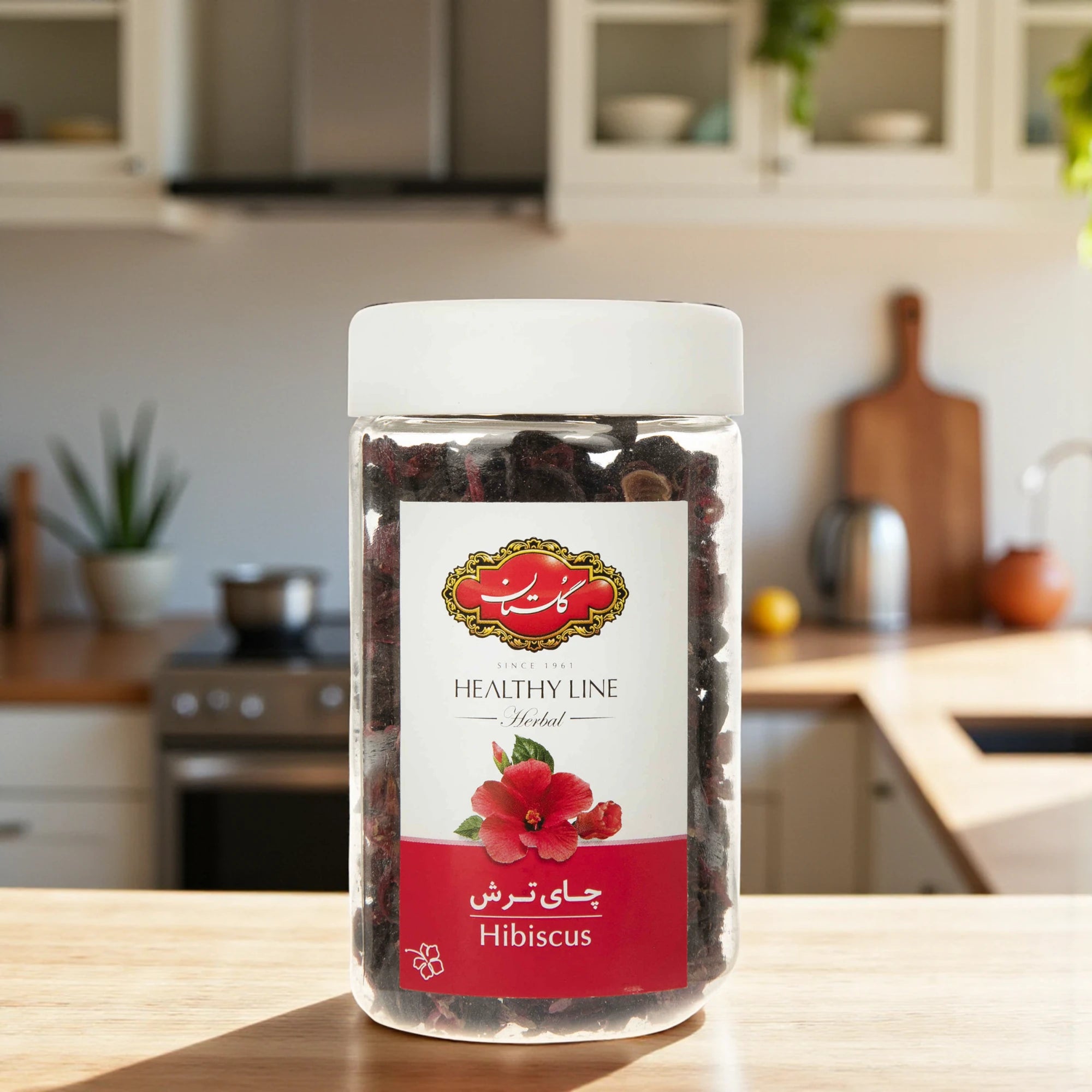 Golestan Healthy Line Hibiscus Flower Tea 45g – 100% Natural Herbal Tea | Rich in Antioxidants | Caffeine-Free | Refreshing & Tart Flavor - Damoo