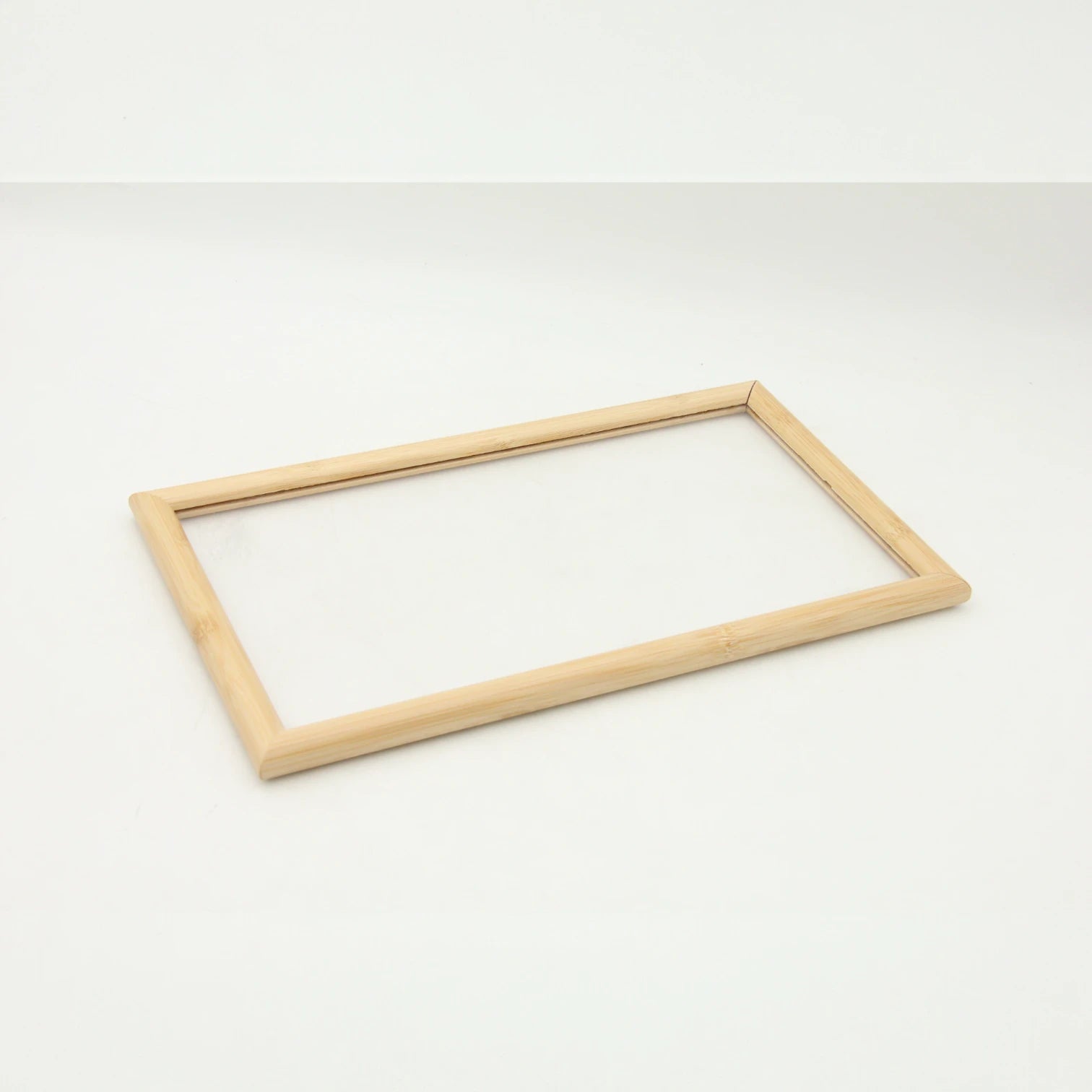 Damoo Large Bamboo Serving Tray with Clear Acrylic Lid and Wooden Handle – Elegant Food Display Cover for Pastries, Snacks, Cheese & Desserts – Eco-Friendly Kitchen & Café Server Tray for Parties, Buffets & Everyday Use - Damoo