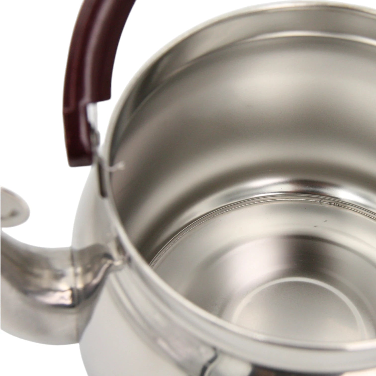 Stainless Steel Tea Kettle with Wooden Handle – Durable Arabic & Turkish Tea Pot – Classic Water Boiling & Serving Teapot - Damoo