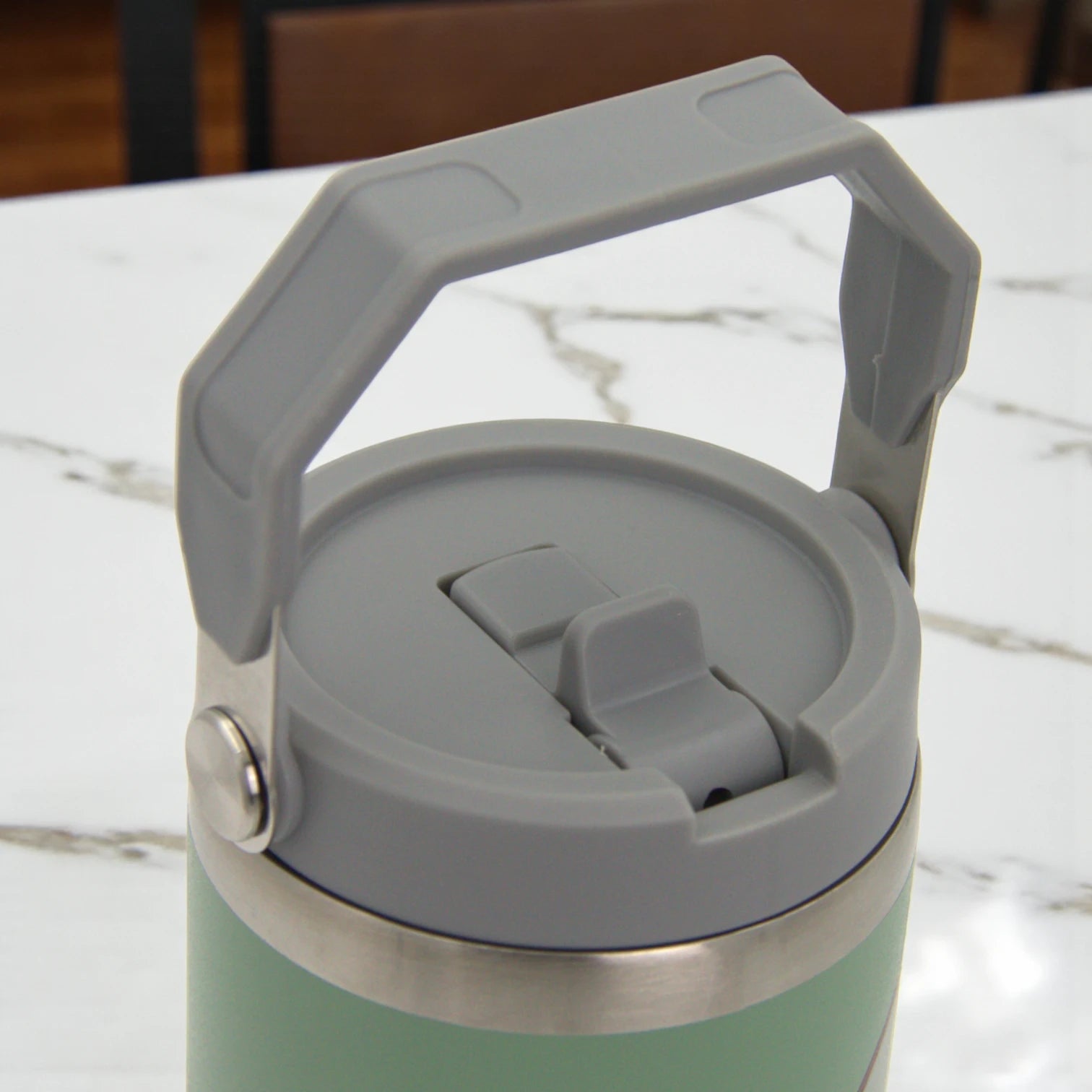 HOUJICHI Stainless Steel Tumbler Cup – Insulated Travel Mug with Straw & Lid | Leak-Proof Coffee & Tea Cup – Green Anime Print - Damoo