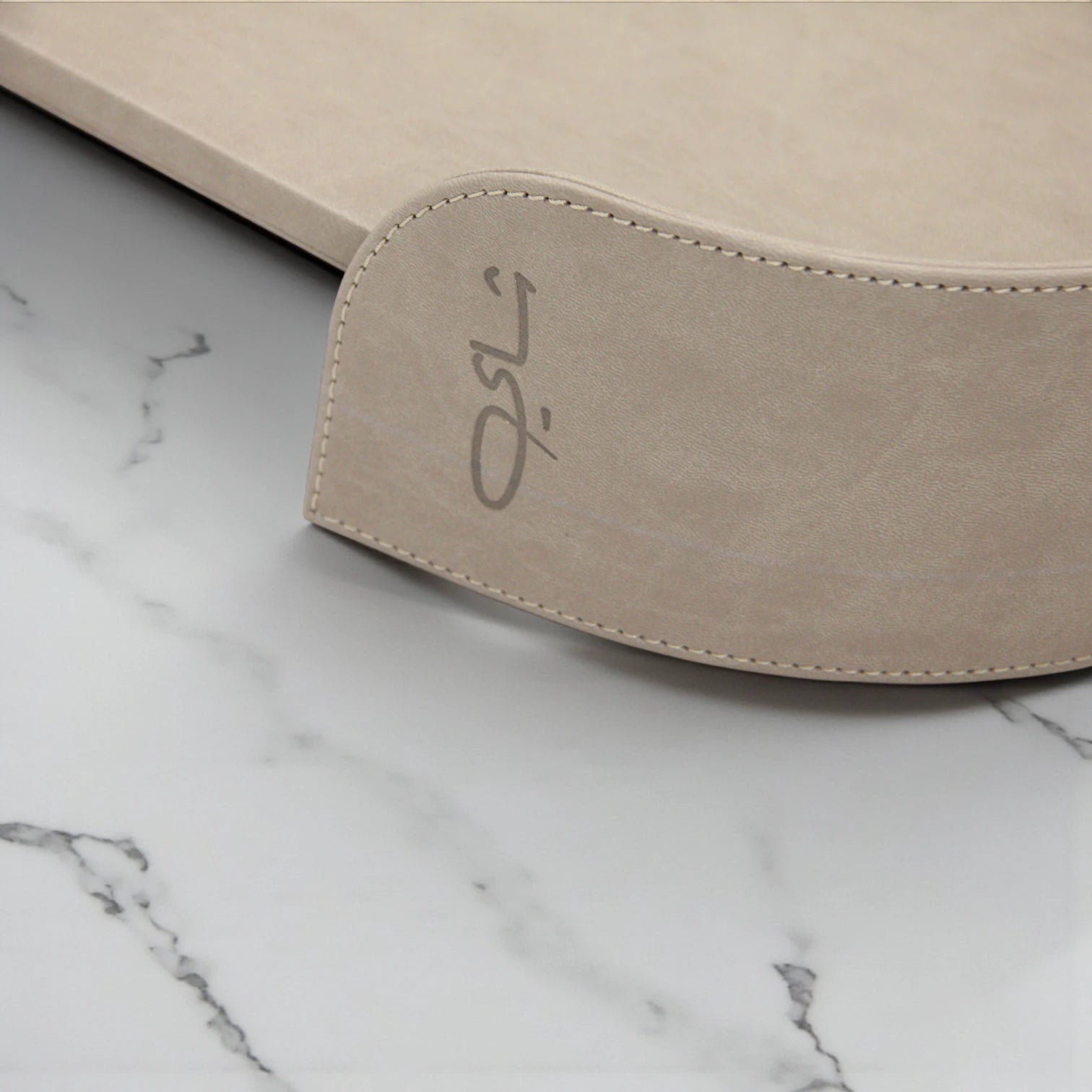Damoo Premium Oval Leather Serving Tray | Elegant Decorative Tea Table Tray for Home, Office & Hospitality Use - Damoo