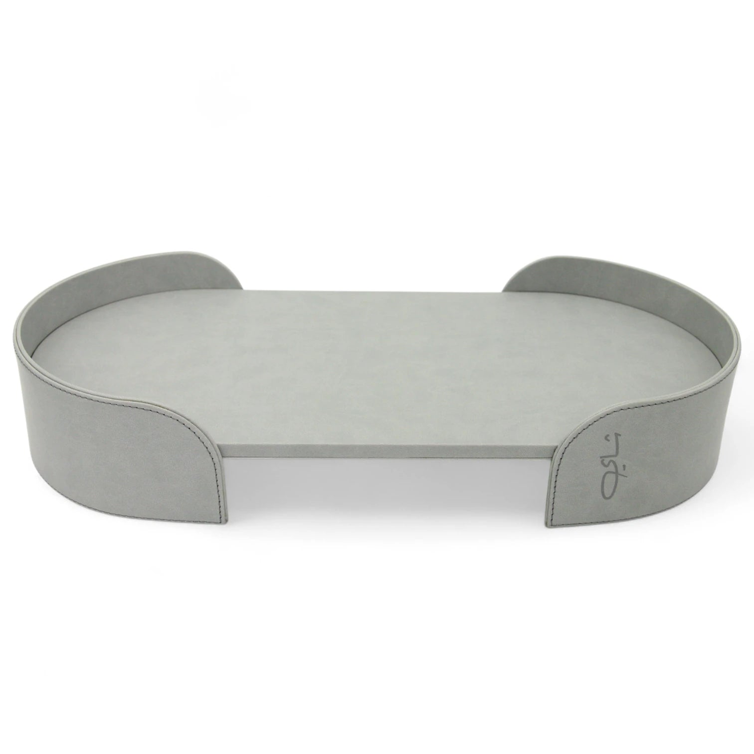 Damoo Premium Oval Leather Serving Tray | Elegant Decorative Tea Table Tray for Home, Office & Hospitality Use - Damoo
