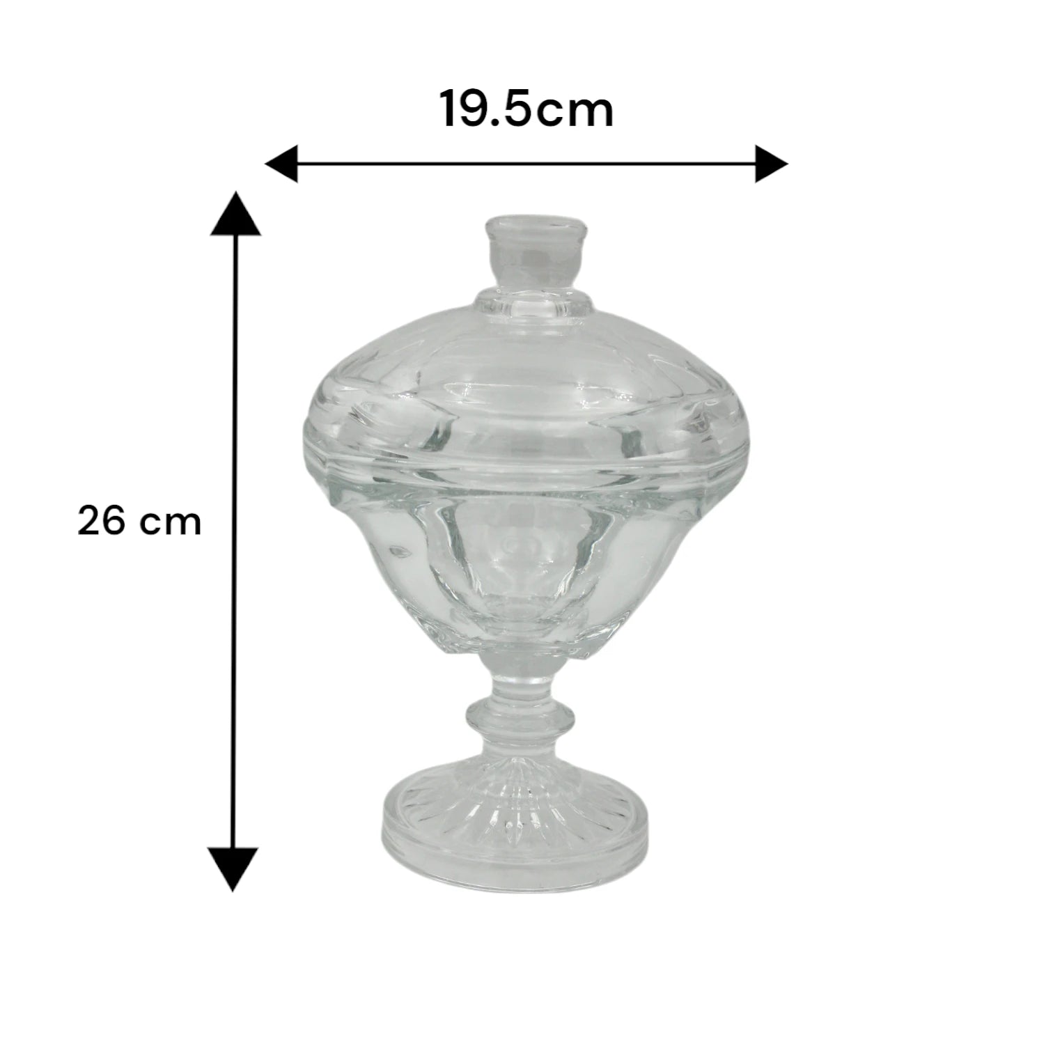 Delisoga Glass Storage Jar DSZJ2051-6 – Premium Square Clear Glass Container with Airtight Lid | Wide-Mouth Nut, Candy & Snack Jar for Pantry, Countertop, and Kitchen Organization | Elegant, Durable & Multi-Use Storage Solution - Damoo
