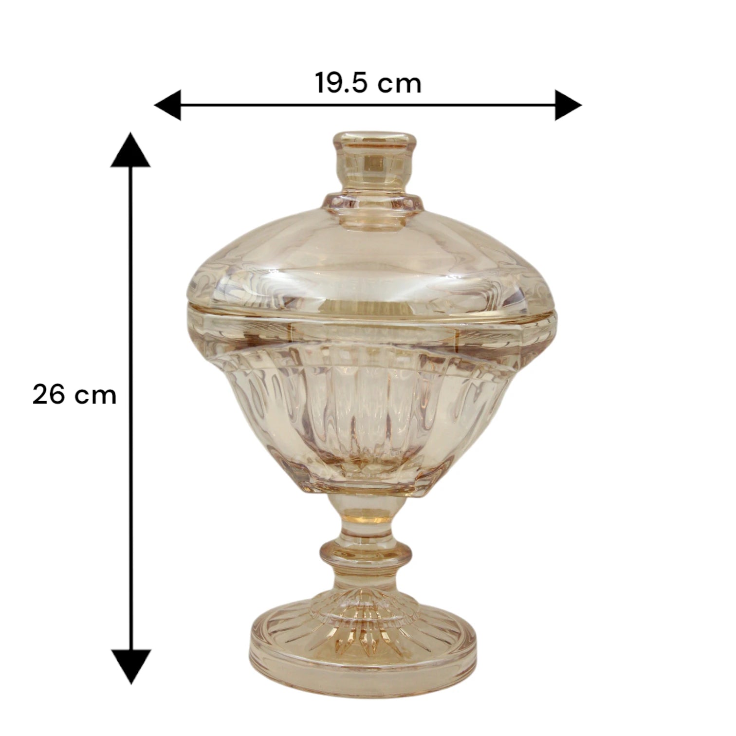 Delisoga Glass Storage Jar DSZJ2051-6DHA – Premium Square Clear Glass Container with Elegant Gold Lid | Wide-Mouth Nut, Candy & Snack Jar for Pantry, Countertop, and Kitchen Organization | Stylish, Durable & Multi-Use Storage Solution - Damoo
