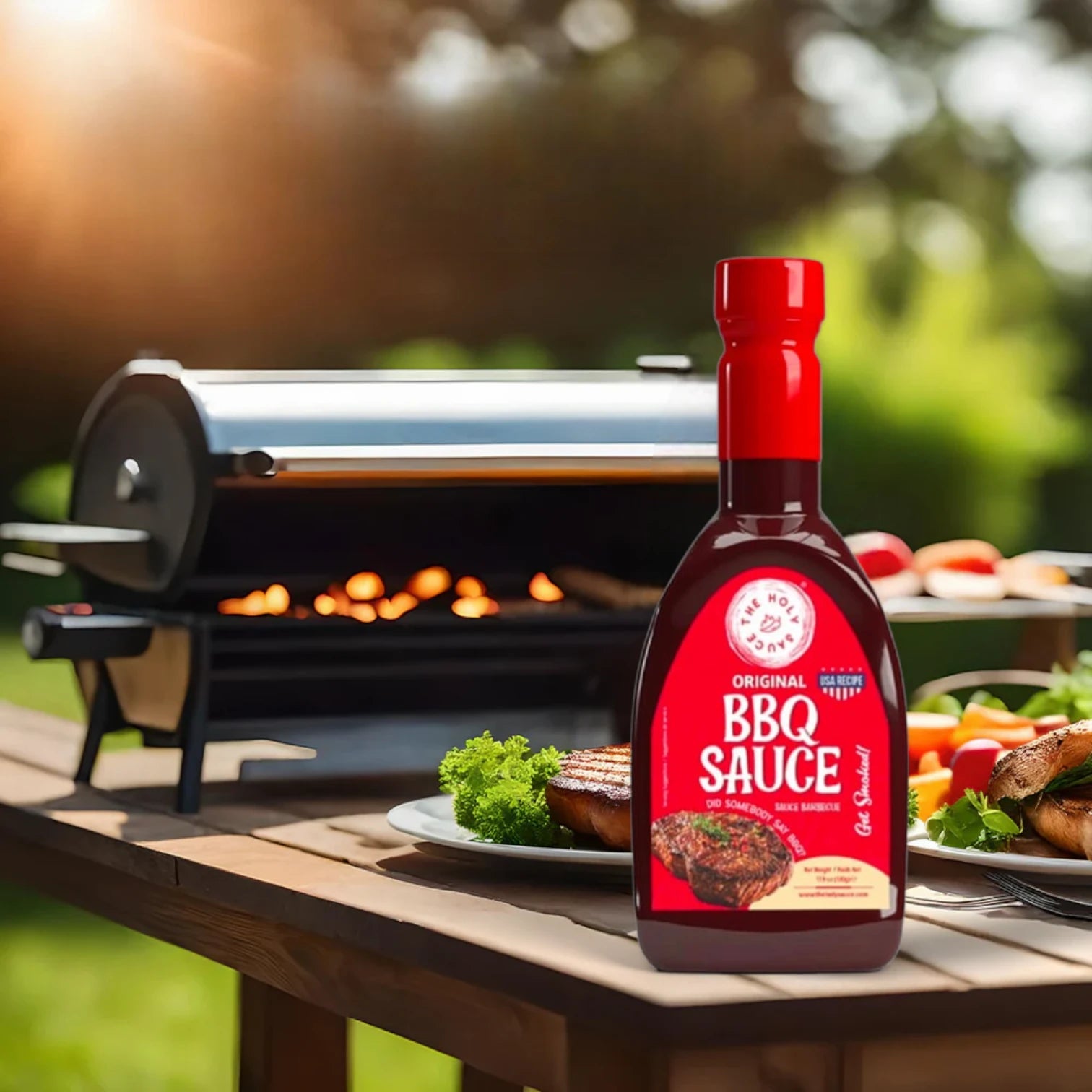 The Holy Sauce Original BBQ Sauce – 510g | Smoky, Sweet & Bold American-Style Flavor - Damoo