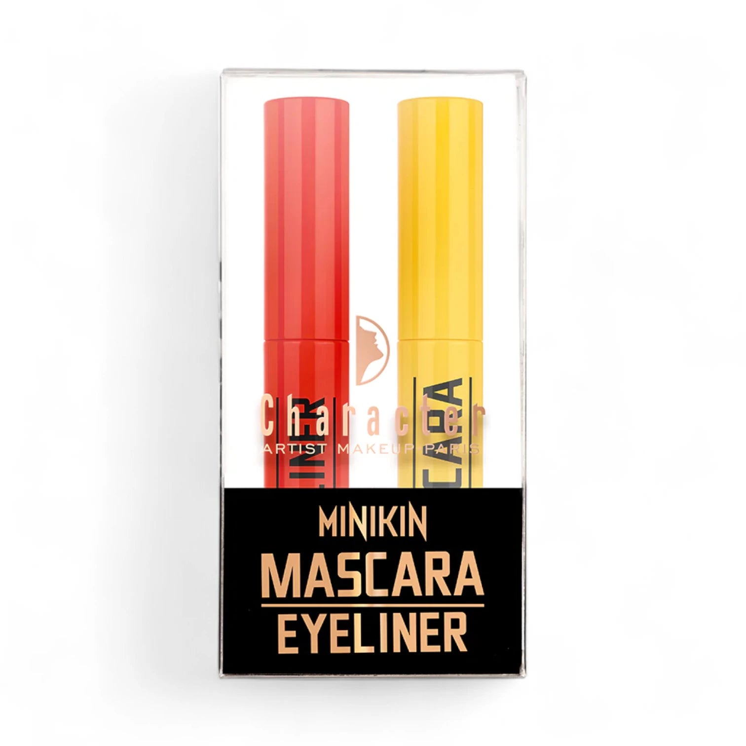 Character Minikin Mascara & Eyeliner Set MK101 | Smudge-Proof, Long-Lasting & Waterproof Eye Makeup Duo | Bold Lash Volume & Precision Liner in One Kit - Damoo