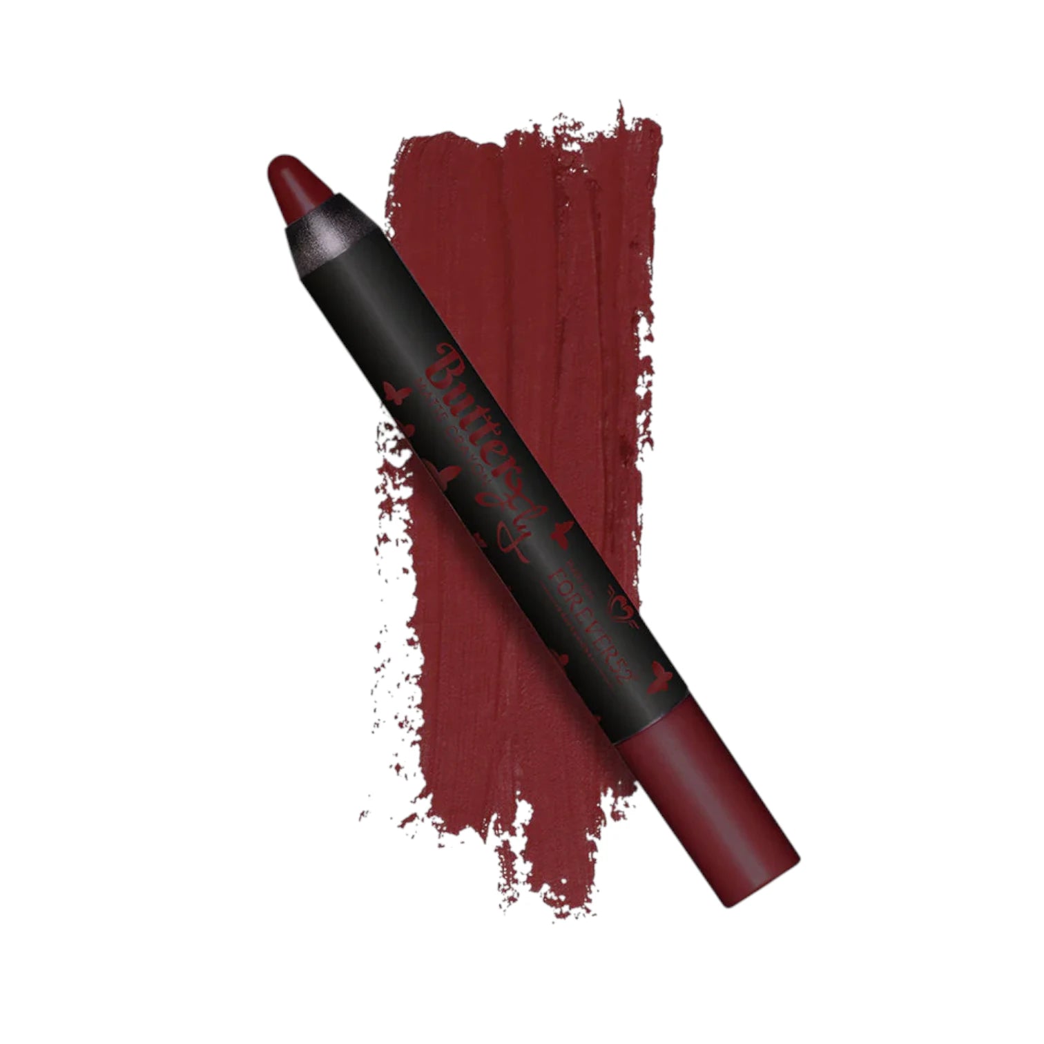 Forever52 Butterfly Matte Lip Crayon – Chili Red Shade NB013, Semi-Matte Long-Lasting Lip Color, Highly Pigmented & Smooth Crayon Application - Damoo