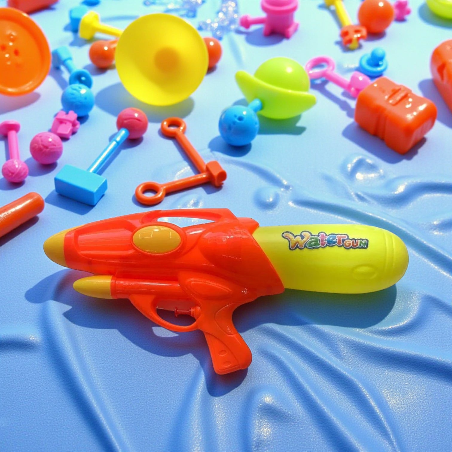 Colorful Water Gun for Kids – Lightweight Plastic Squirt Gun Blaster for Outdoor Summer Play, Pool & Beach Fun | Easy-to-Use Water Shooter Toy - Damoo