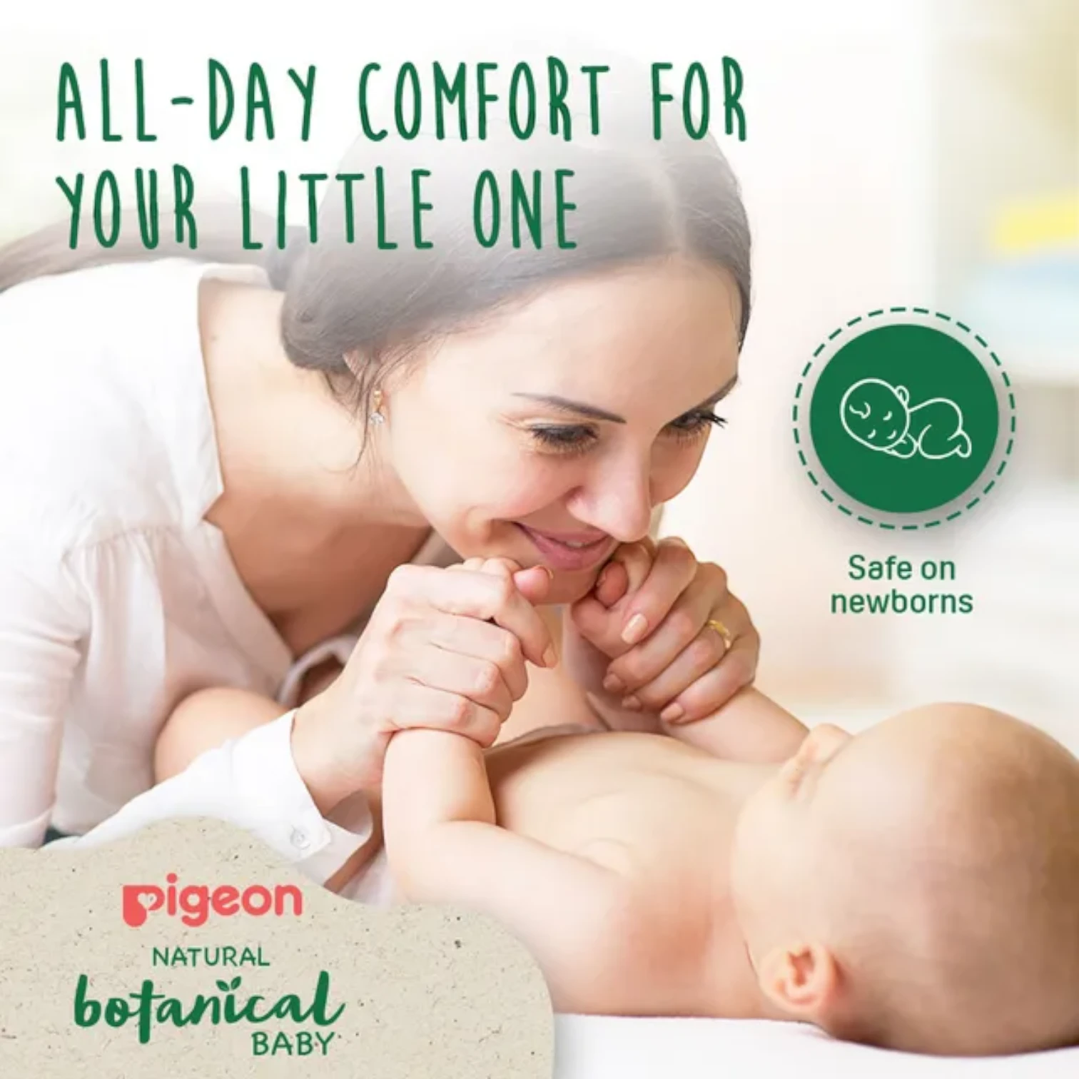Pigeon Natural Botanical Baby Travel Set – 4 x 45ml | Mini Bath Essentials with Natural Ingredients | Tan Removal, Moisturizing & Travel-Friendly - Damoo