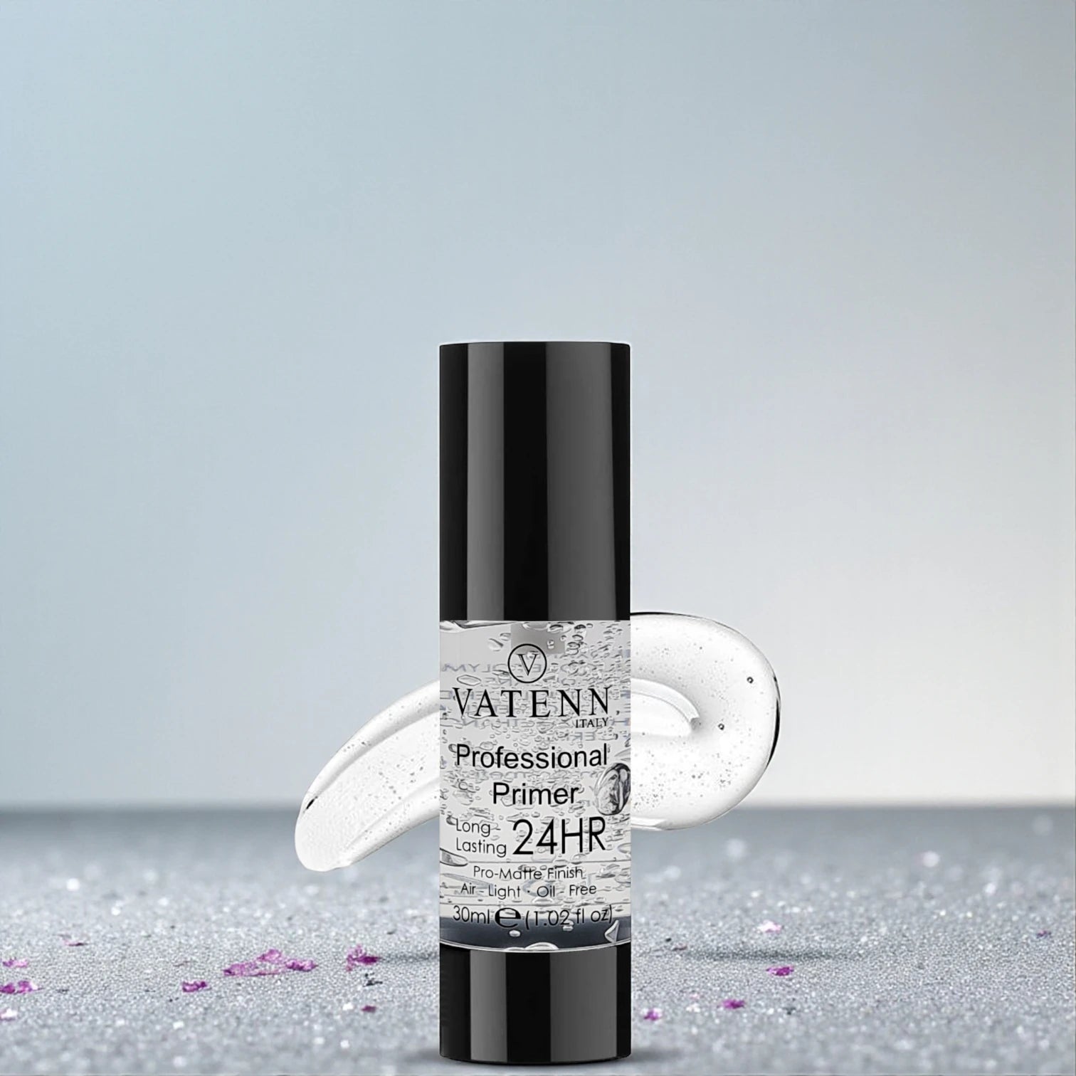 Vatenn Italy Professional Primer – #190 Transparent | Pore-Minimizing, Oil-Control, Lightweight Makeup Base for All Skin Types | Long-Lasting Smooth Finish - Damoo