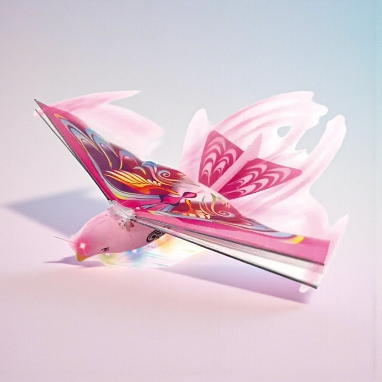 لعبة طائرة إلكترونية على شكل طائر | طائرة بدون طيار ذاتية الطيران مزودة بأضواء، مناسبة للأطفال من سن ٨ سنوات فما فوق | طائرة هليكوبتر شراعية صغيرة تعمل بالتحكم عن بُعد، مناسبة للعب في الهواء الطلق للأطفال والكبار