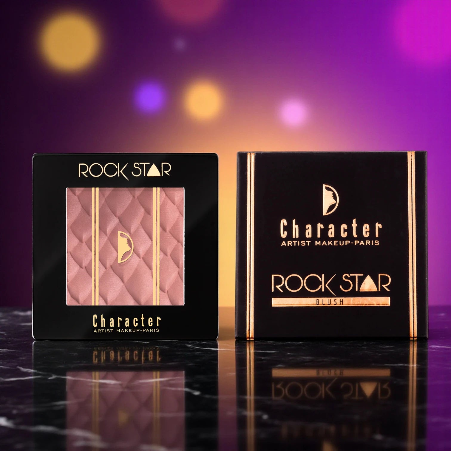 Character Rock Star Blush RSB001 | Silky Lightweight Powder Blush | Buildable, Long-Lasting, Multi-Use Cheek & Face Color - Damoo