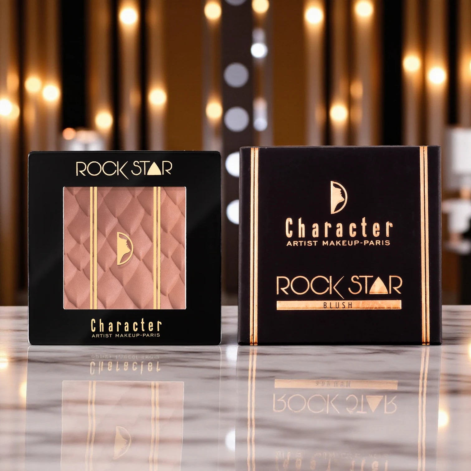 Character Rock Star Blush RSB002 | Lightweight Silky Powder Blush | Buildable, Long-Lasting, Multi-Use Face & Cheek Color - Damoo