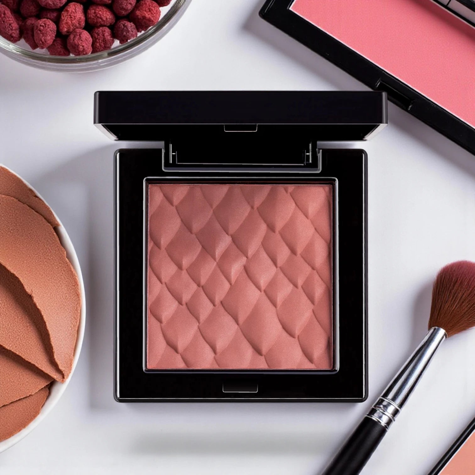 Character Rock Star Blush – Shade RSB004. Silky lightweight powder blush with ultra-fine pigments. Long-lasting, smudge-proof & multi-use for cheeks, lips & eyes. Paraben-free. - Damoo