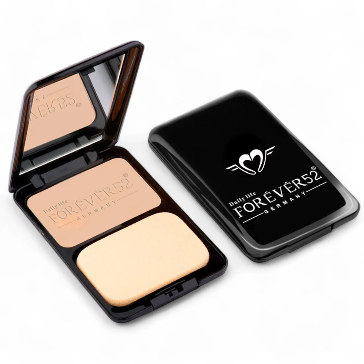 Forever52 Two Way Cake Skin Care SPF 15 – Shade Frost STC106, Oil-Free Long-Lasting Powder Foundation, Breathable Lightweight Coverage, Natural Matte Finish - Damoo
