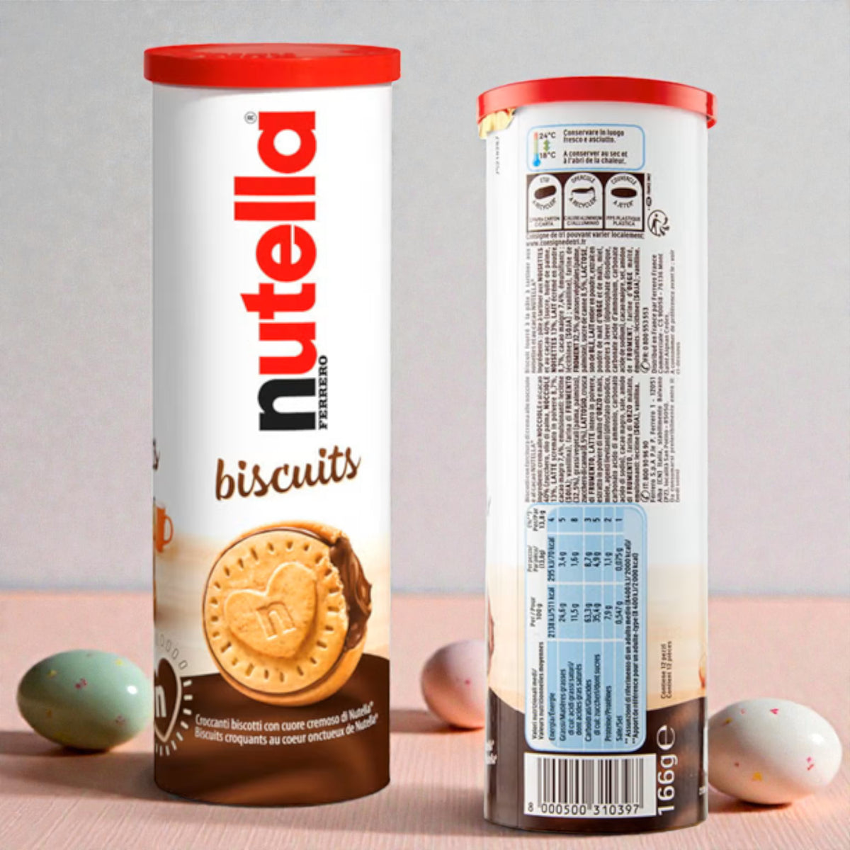 Nutella Chocolate Biscuits 12 Pieces – Crunchy Golden Biscuits with Creamy Nutella Filling - Damoo