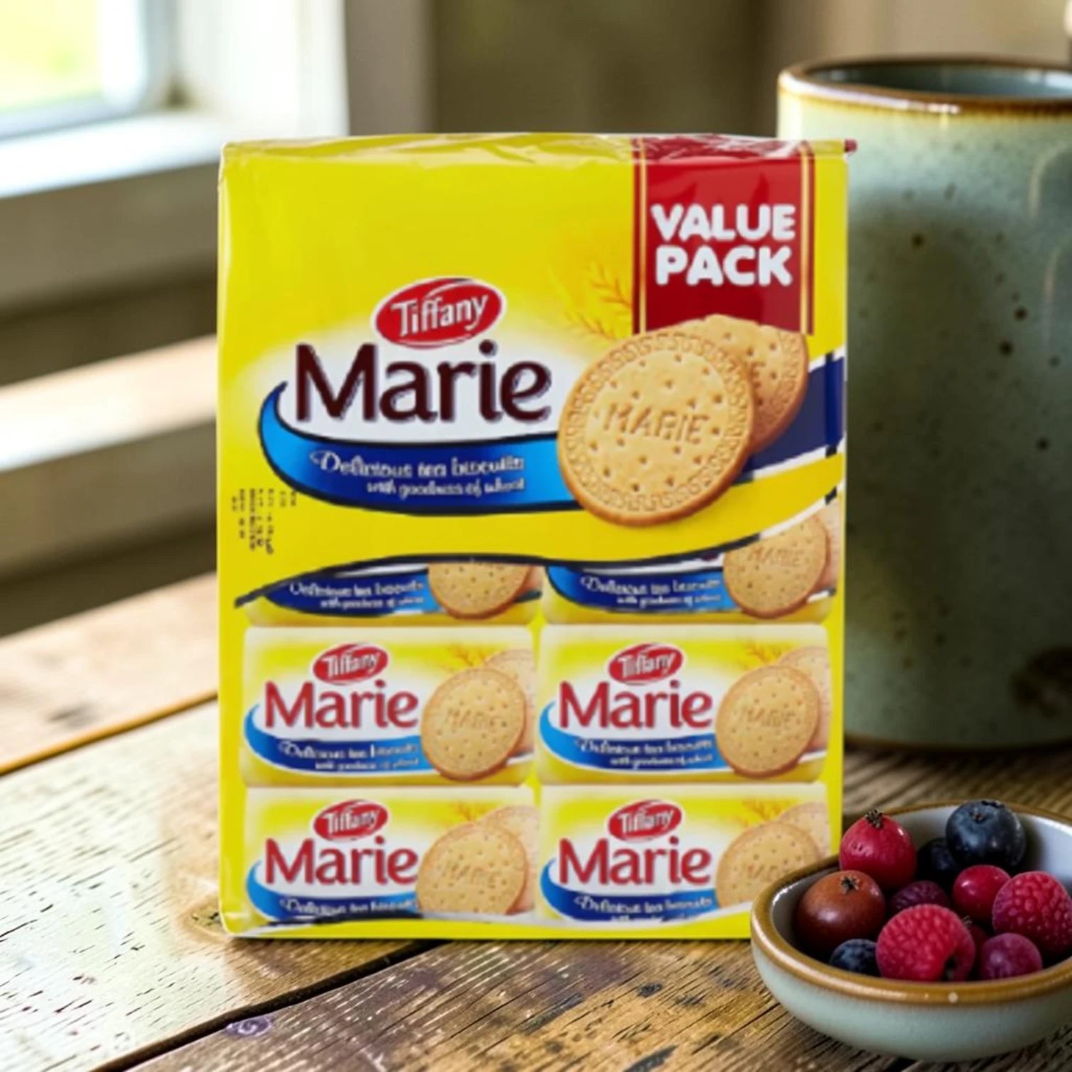 Tiffany Marie Tea Biscuits Value Pack 10 Pack – Classic Wheat Biscuits for Tea Time Snacks, Desserts & Everyday Light Bites - Damoo