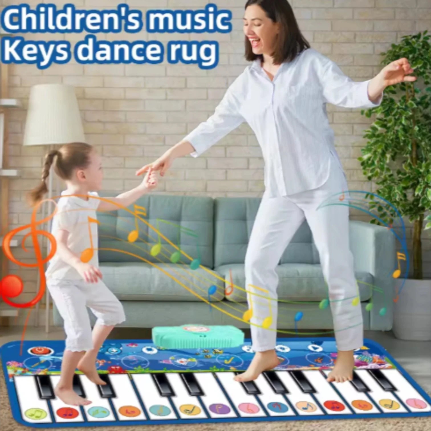 Piano Music Dance Mat for Kids – Touch-Sensitive Musical Playmat with 24 Keys, 8 Instruments, Record & Play Functions, Foldable Non-Slip Design