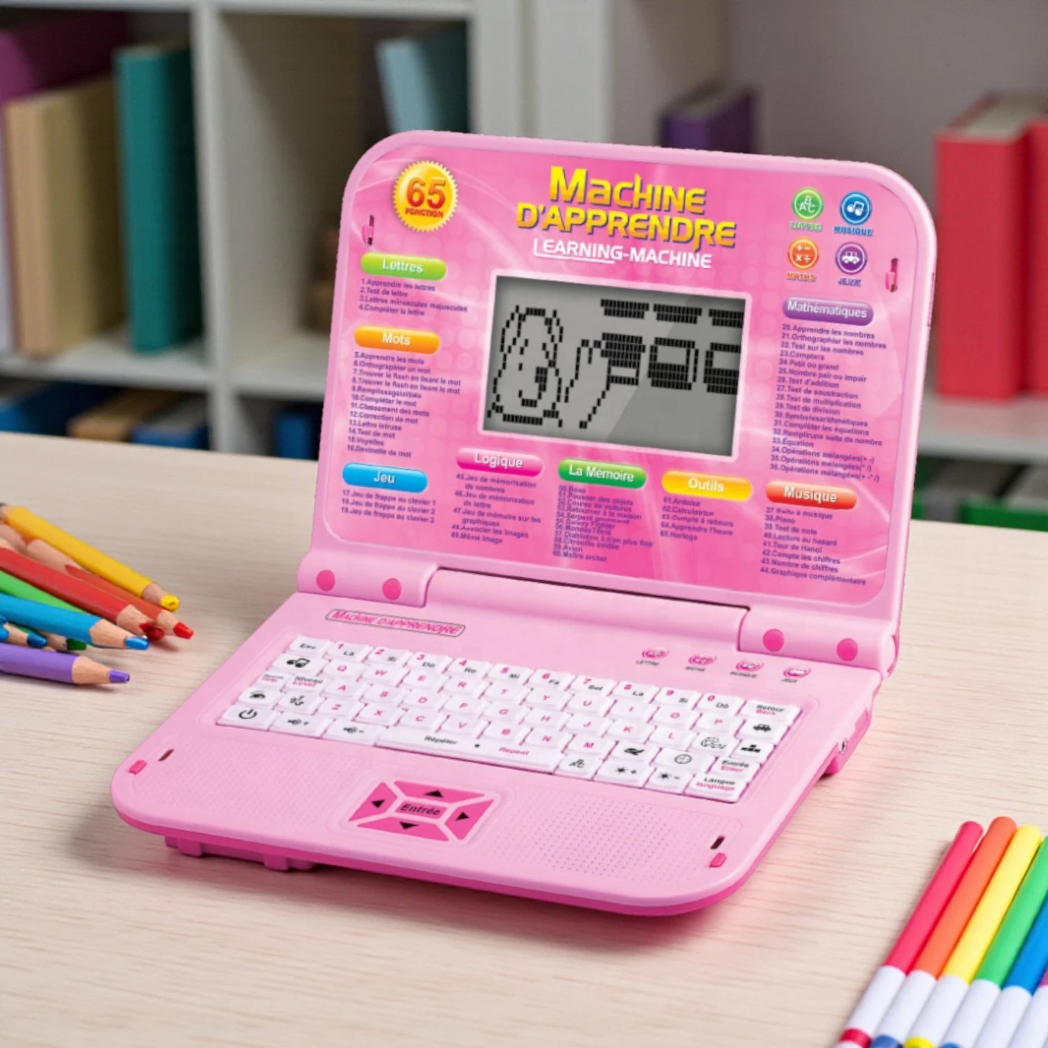 Bei Tian Children’s Learning Machine – Intelligent Educational Toy with 9 Learning Modes & 130 Functions | Early Development Laptop for Kids 3+