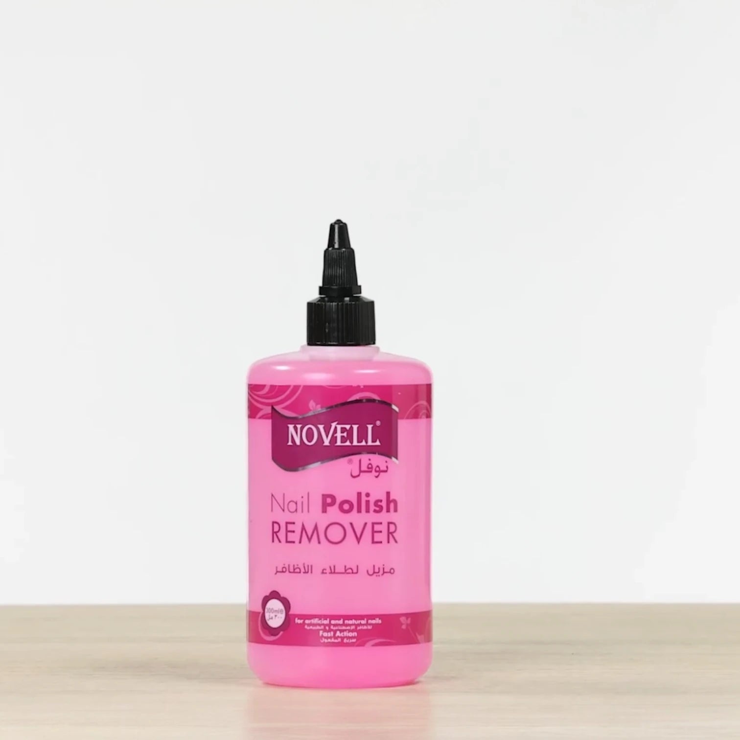 Novell Nail Polish Remover – For Artificial & Natural Nails – Fast Action, Non-Oily, Non-Acetone Formula – 300ml - Damoo