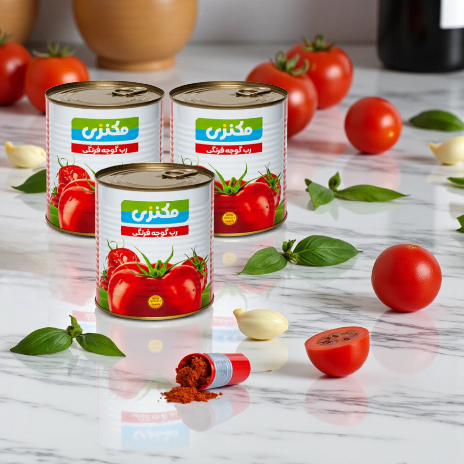 Makenzi Tomato Paste – Pack of 3 x 400g | Thick & Flavorful Tomato Concentrate, Vitamin-Rich, Perfect for Cooking Sauces, Soups & More – Special Offer - Damoo