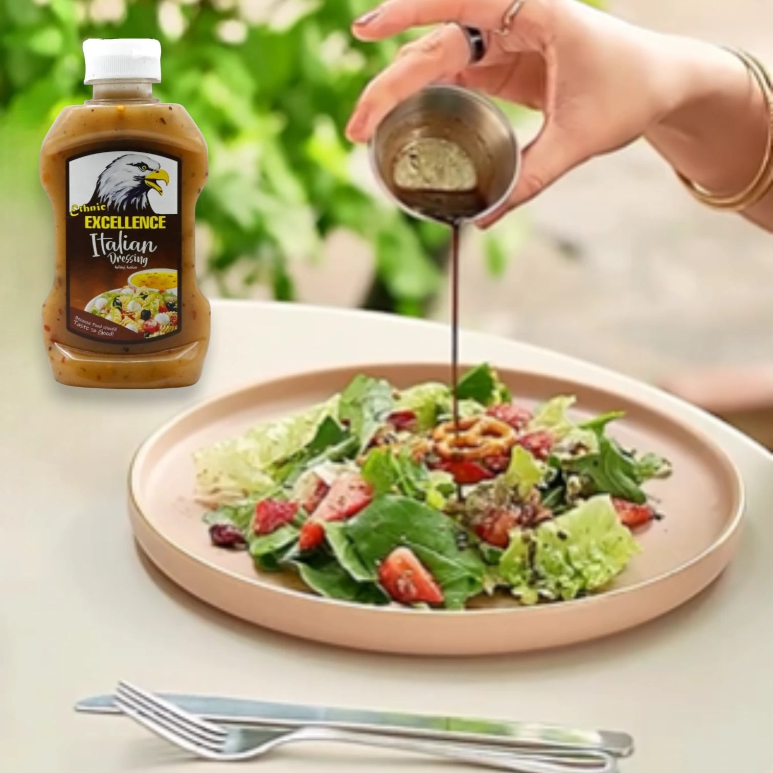 Excellence Italian Salad Dressing – Herb & Spice Vinaigrette for Salads, Marinades & Dips – Gluten-Free, Made in UAE – 315ML - Damoo