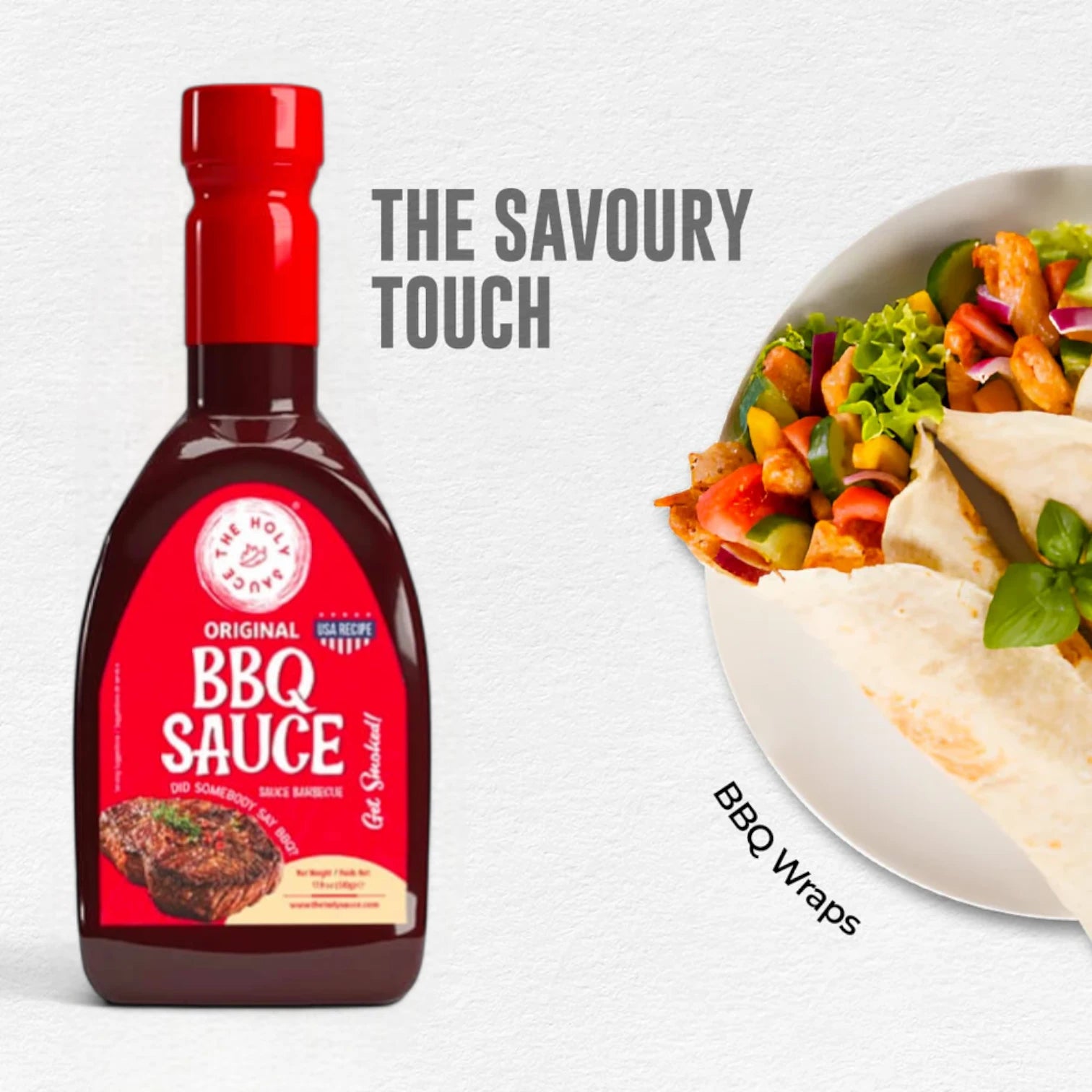 The Holy Sauce Original BBQ Sauce – 510g | Smoky, Sweet & Bold American-Style Flavor - Damoo