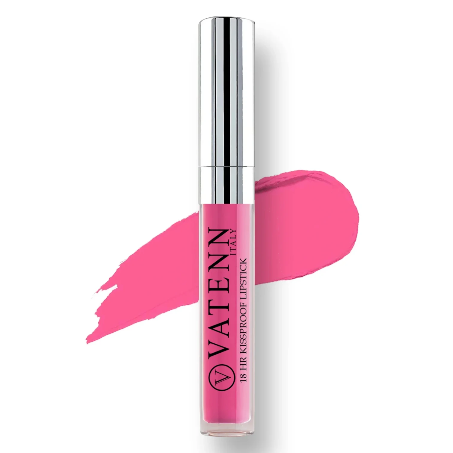 Vatenn Italy 18Hrs Kissproof Liquid Lipstick – Shade 05 Ravishing Rose. Romantic rose matte shade, waterproof & transfer-proof, with one-swipe pigment & non-drying comfort. - Damoo