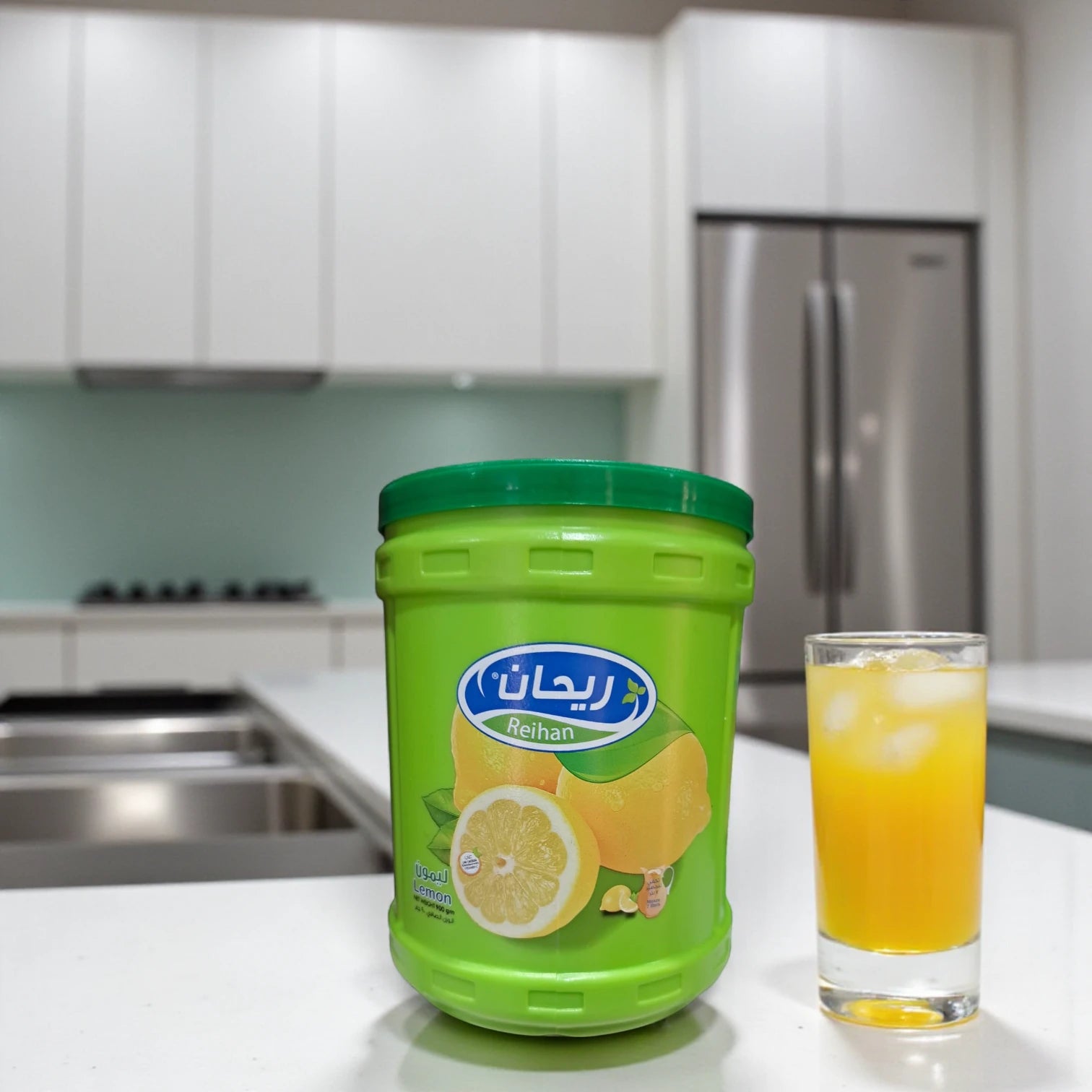 Reihan Instant Guava Drink Powder – 900g Canister | Refreshing Tropical Fruit Beverage | Made in Saudi Arabia | Quick Mix Juice Powder for Families, Parties & Daily Hydration - Damoo