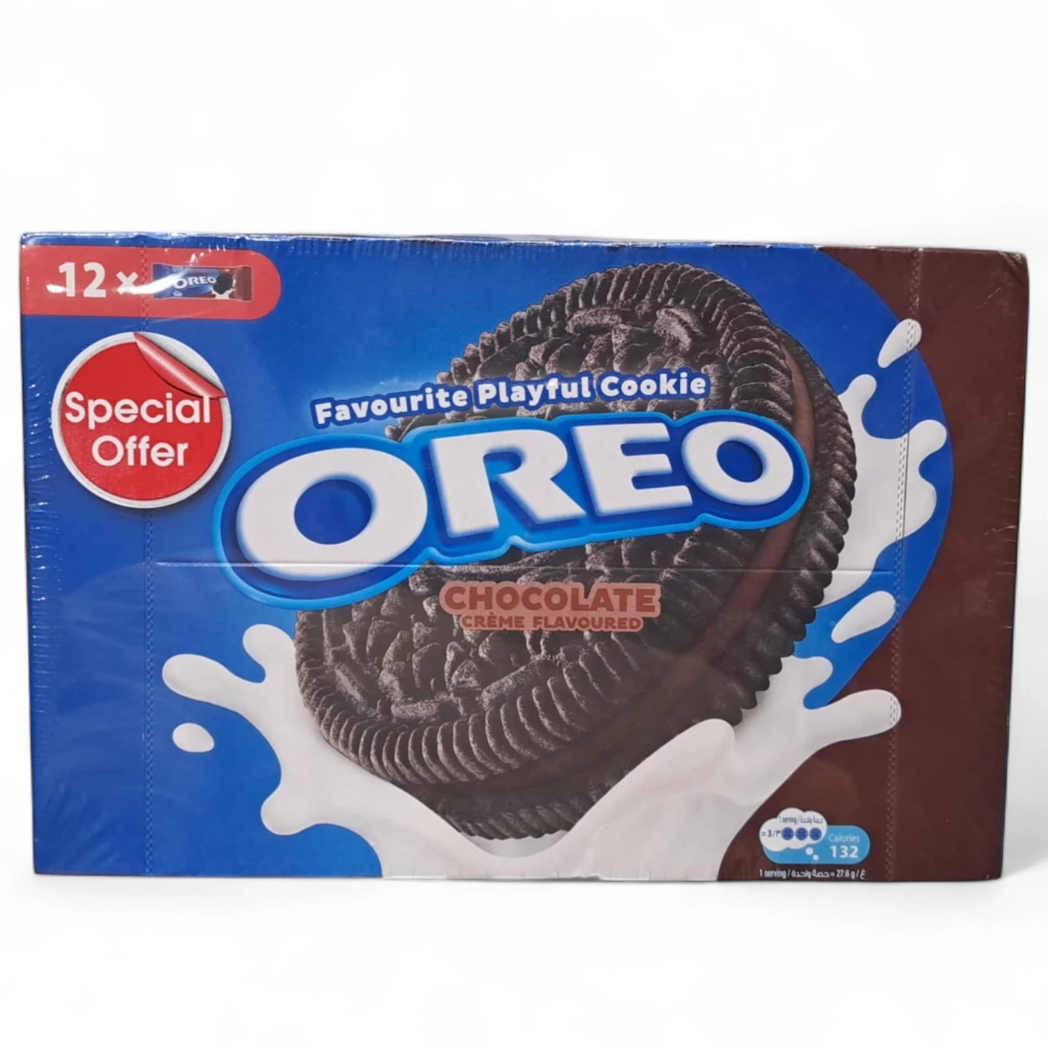 Oreo Original Chocolate Crème Sandwich Cookies Value Pack – 2 x 12 Packs (36.8g Each) – Rich Cocoa Flavor, Special Offer Box - Damoo